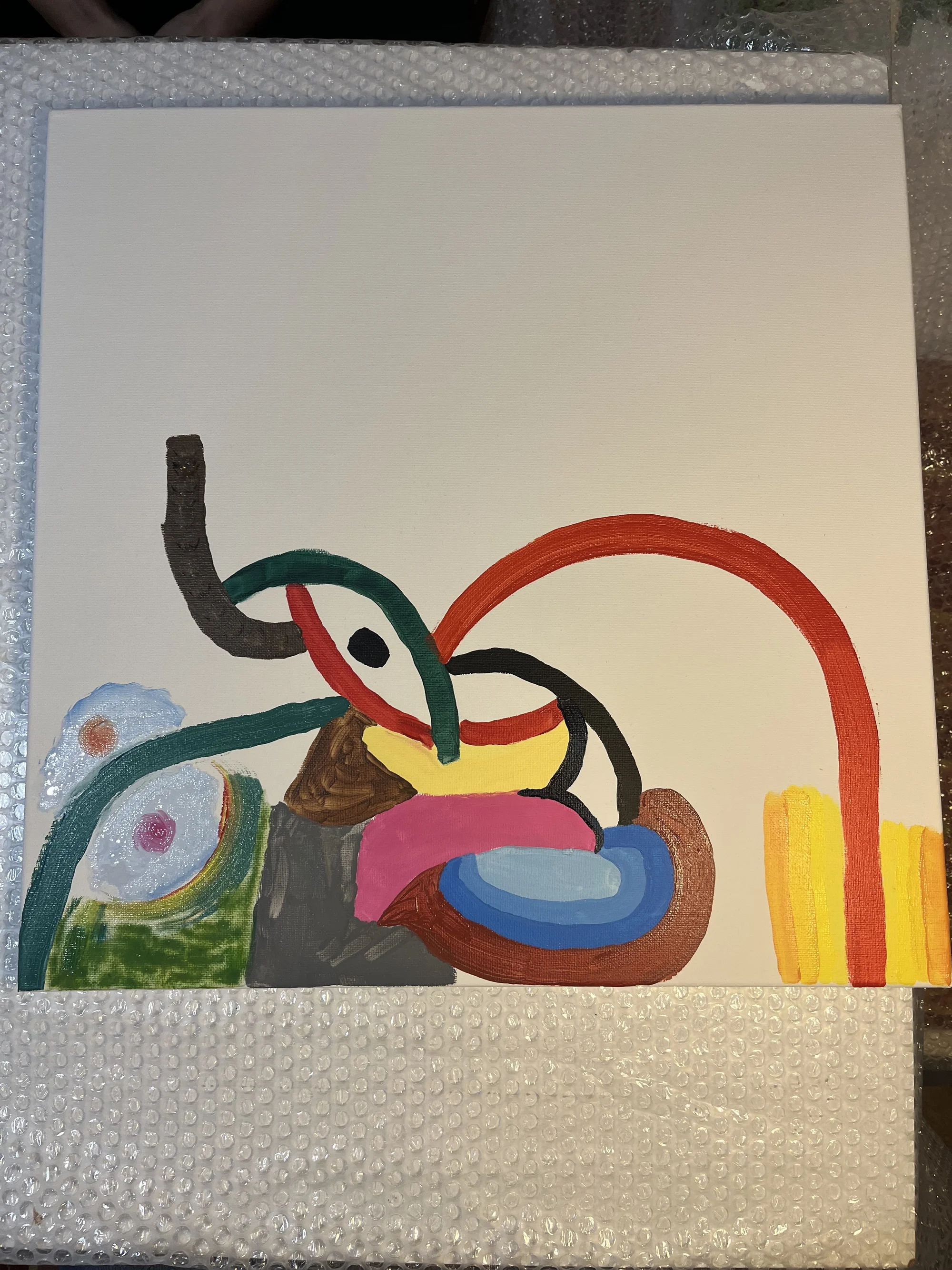 Kurz intuitivního malování v páru vč. pomůcek a seznámení s technikou