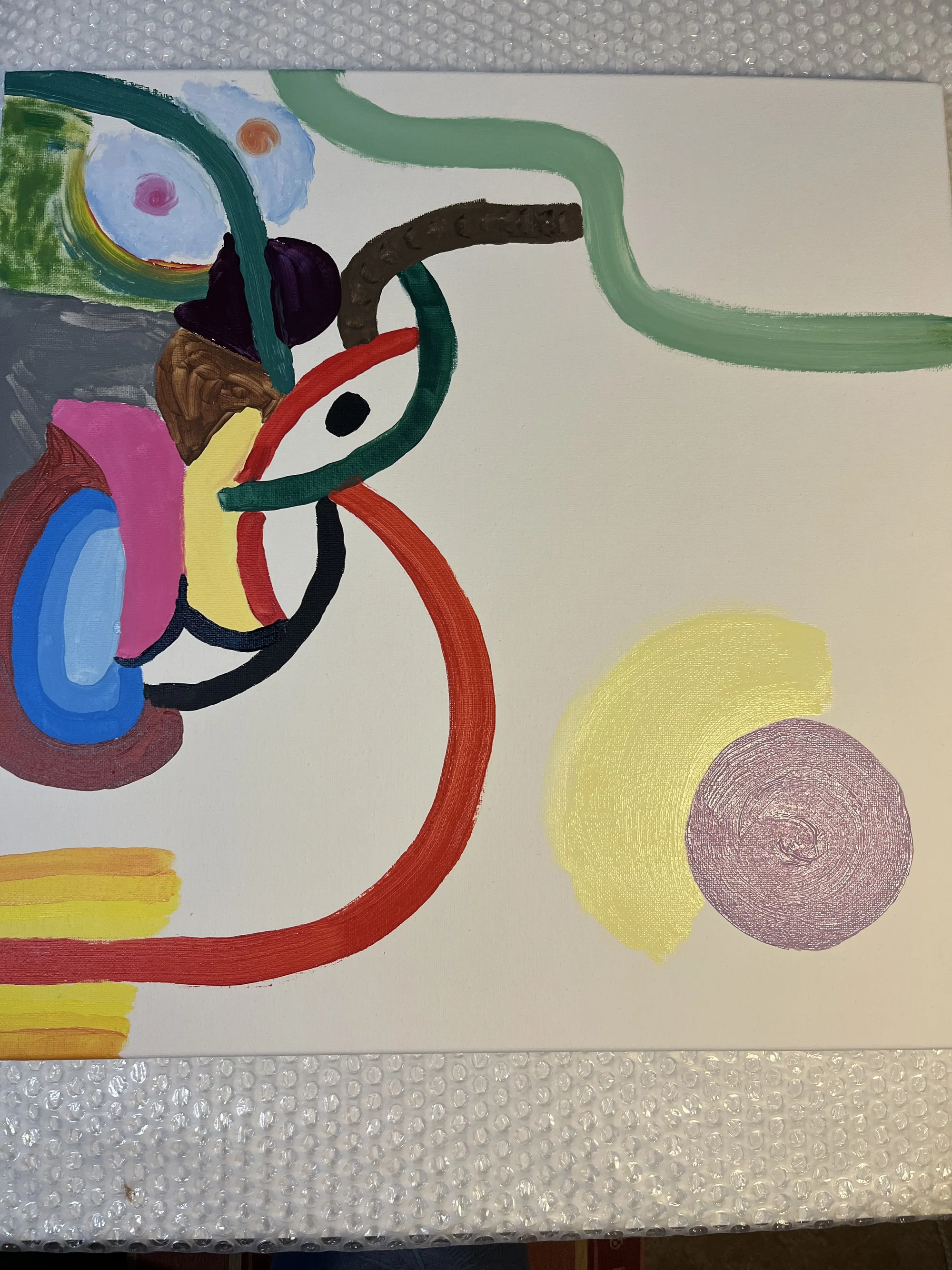 Kurz intuitivního malování v páru vč. pomůcek a seznámení s technikou