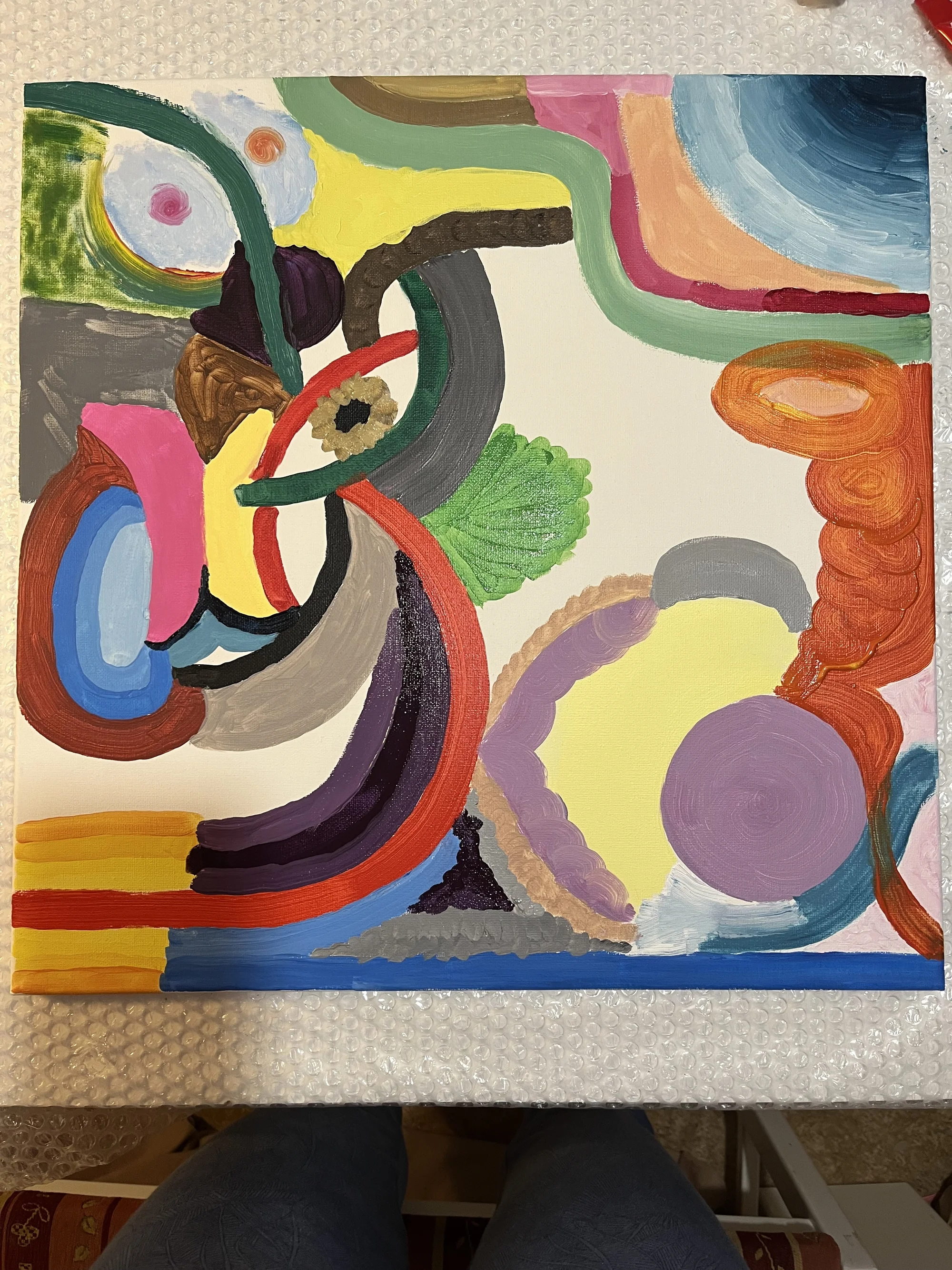 Kurz intuitivního malování v páru vč. pomůcek a seznámení s technikou