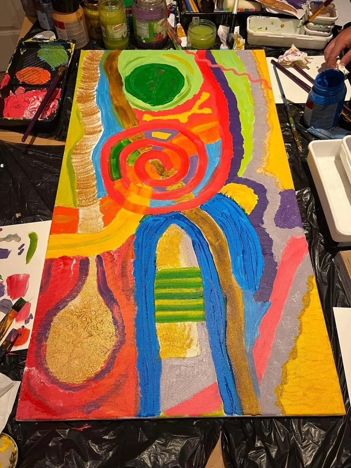 Kurz intuitivního malování v páru vč. pomůcek a seznámení s technikou