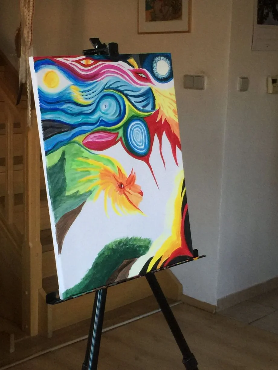 Kurz intuitivního malování v páru vč. pomůcek a seznámení s technikou