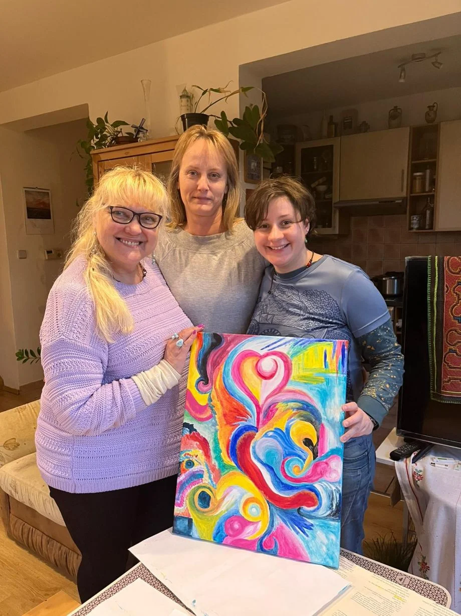 Kurz intuitivního malování v páru vč. pomůcek a seznámení s technikou