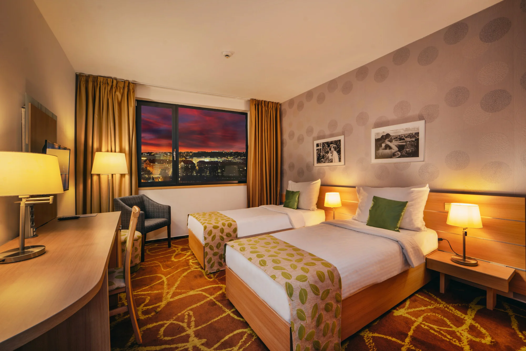 4* hotel v srdci stadionu fotbalové Slavie: ubytování se snídaní