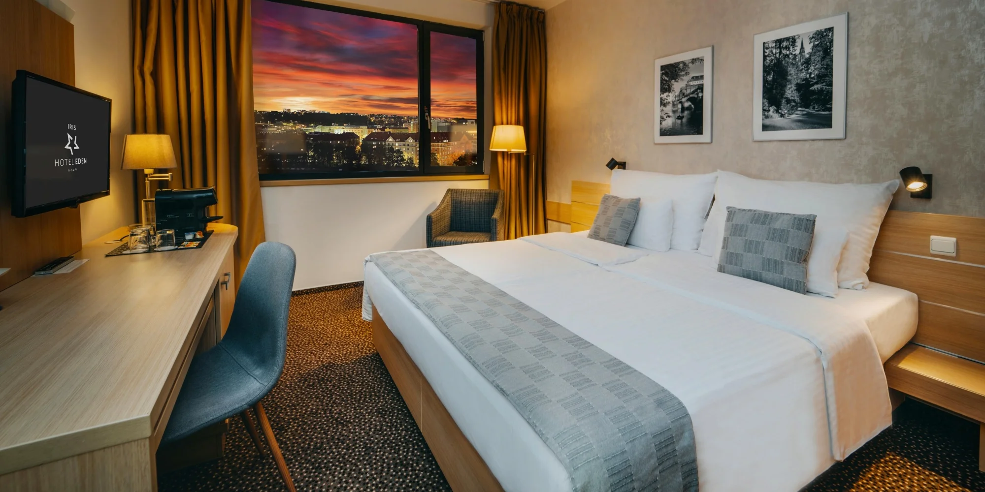4* hotel v srdci stadionu fotbalové Slavie: ubytování se snídaní