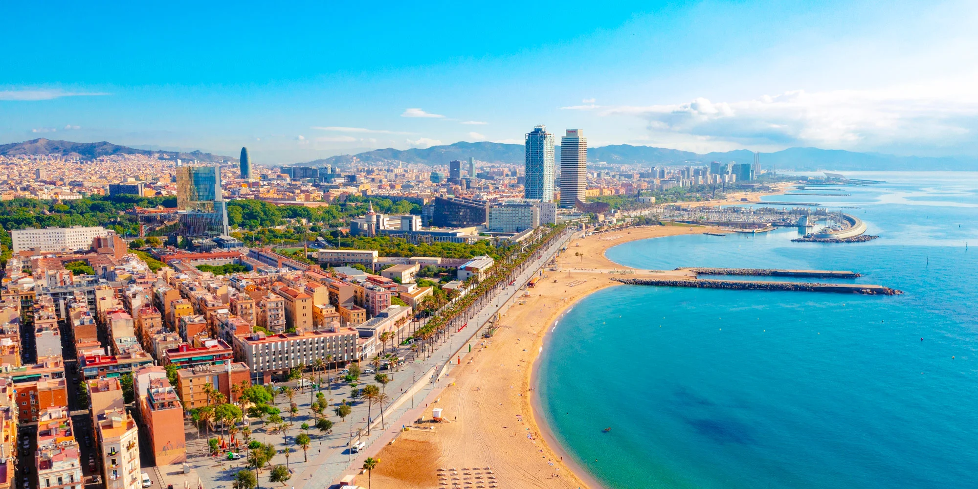 Moderní hotel v Barceloně se snídaní