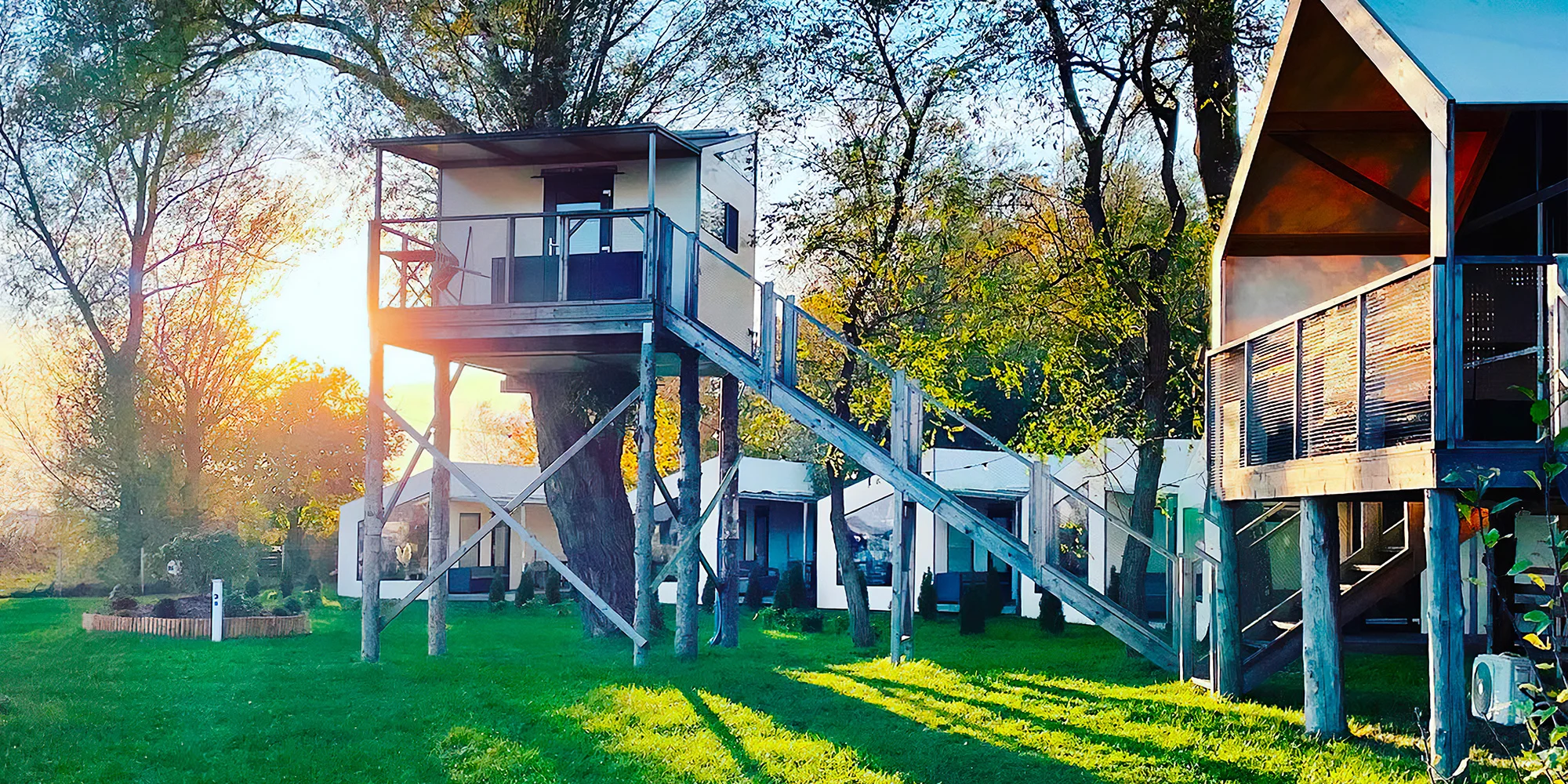 Glamping u jezera Jamno a u Baltu: snídaně, spousta aktivit i domky s vlastním wellness