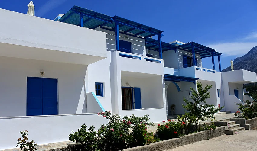Letecký zájezd na řecký Karpathos: apartmánový dům Corali, bez stravy, 180 m od pláže