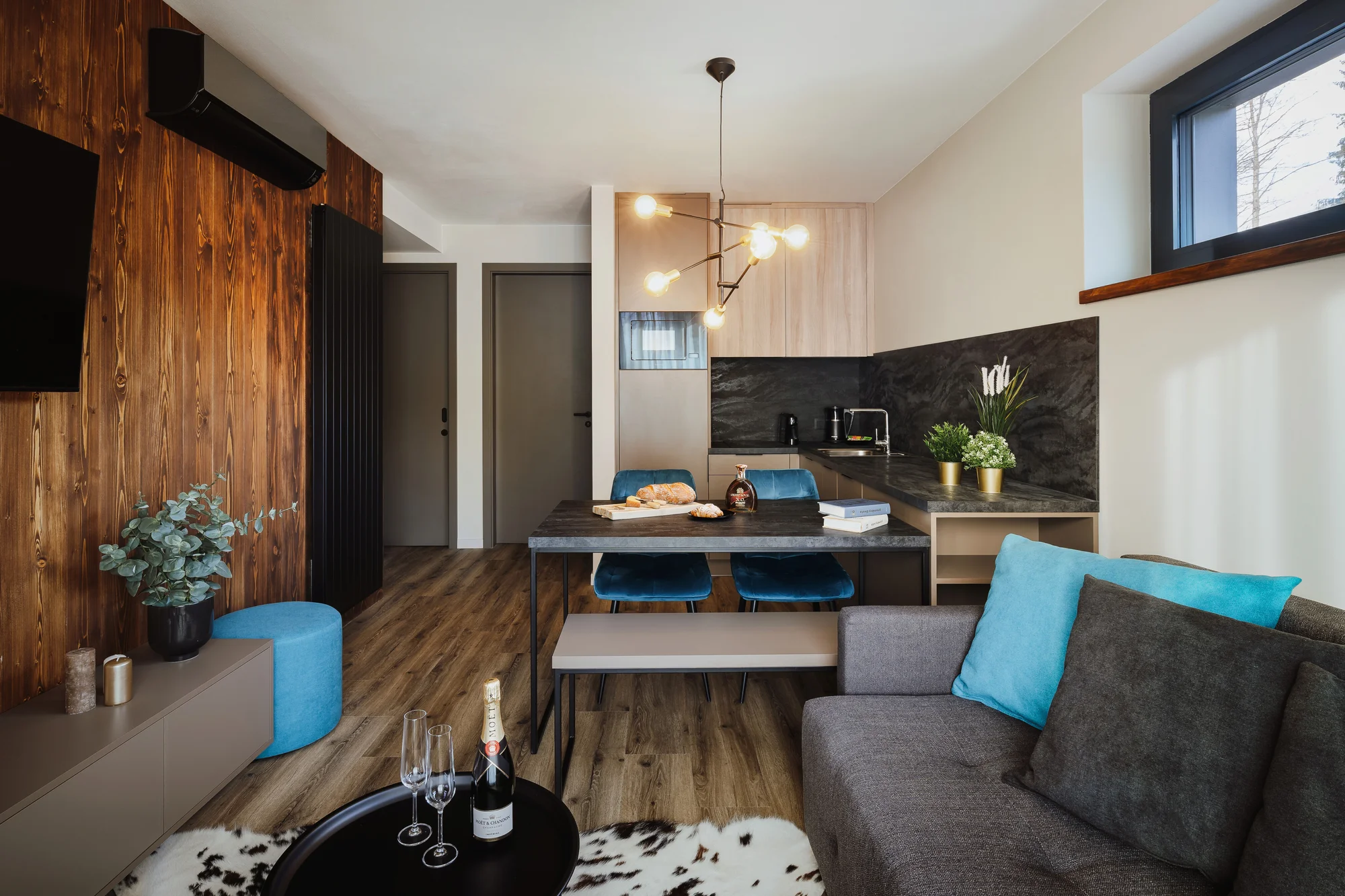 Dovolená v Krkonoších: moderně vybavené apartmány pro 2-4 osoby