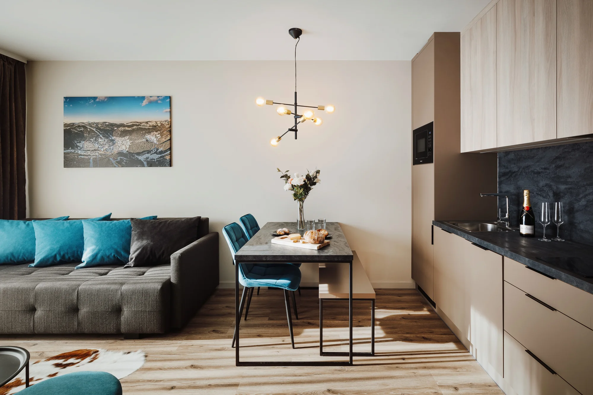 Dovolená v Krkonoších: moderně vybavené apartmány pro 2-4 osoby