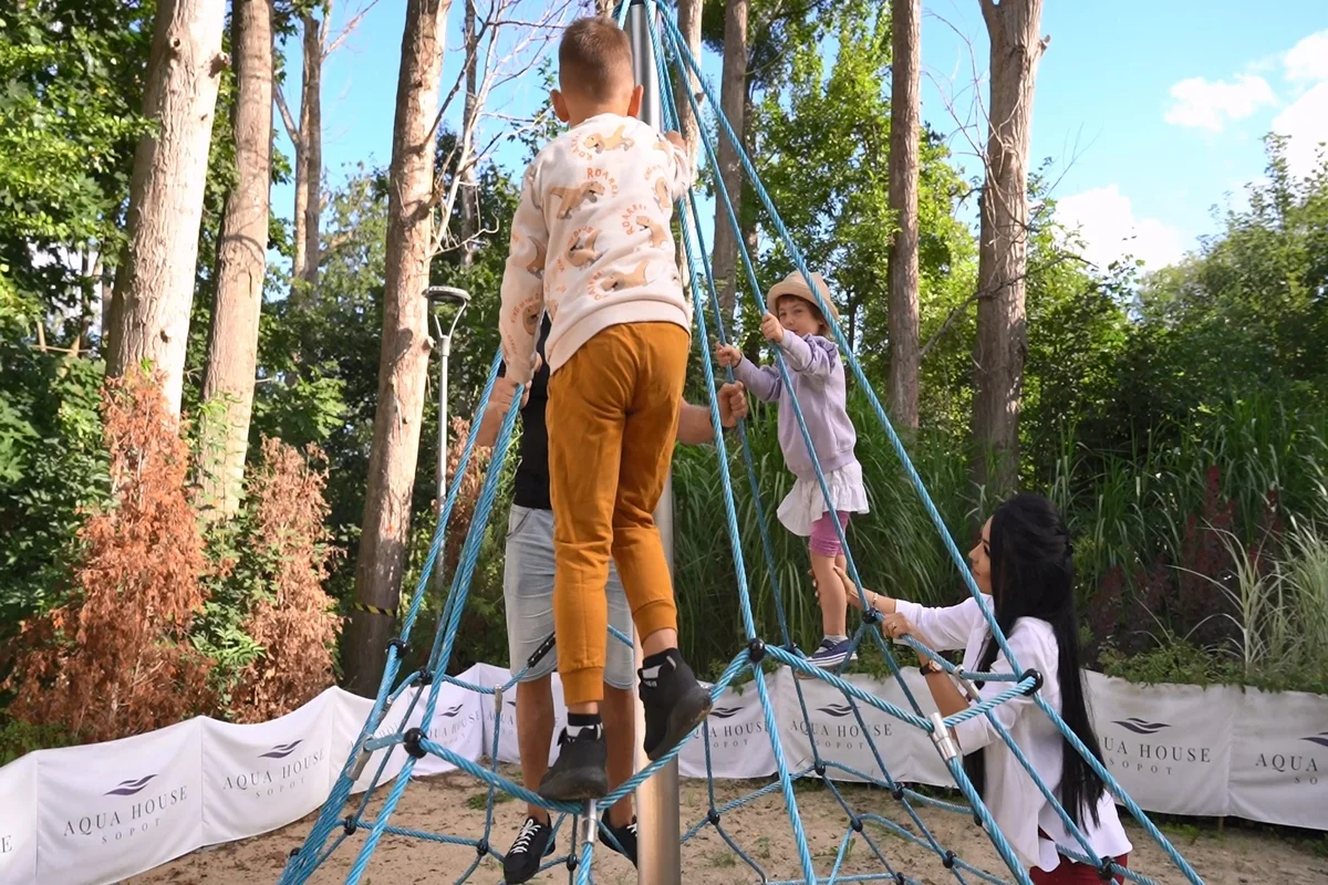Aqua House u pláže v Sopotech: možnost snídaně, super zázemí pro rodiny a aquapark hned vedle