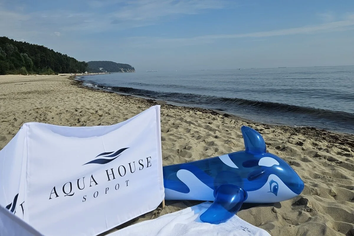 Aqua House u pláže v Sopotech: možnost snídaně, super zázemí pro rodiny a aquapark hned vedle