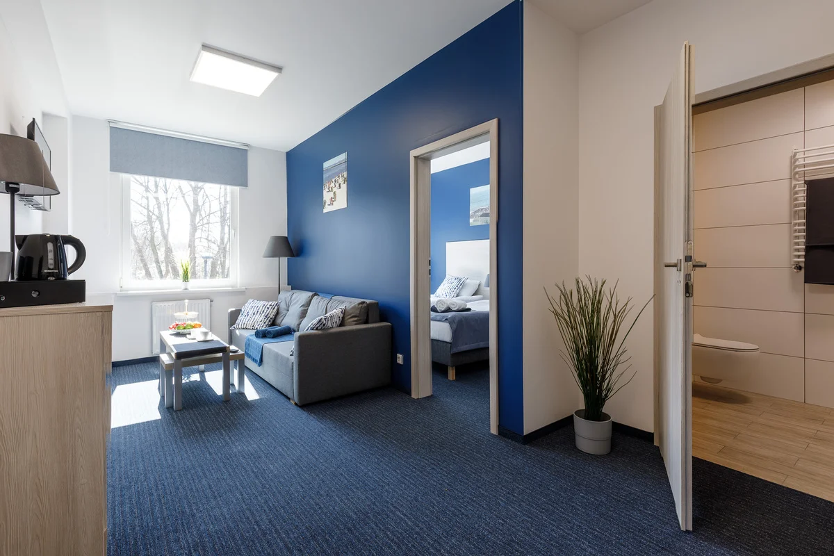 Aqua House u pláže v Sopotech: možnost snídaně, super zázemí pro rodiny a aquapark hned vedle