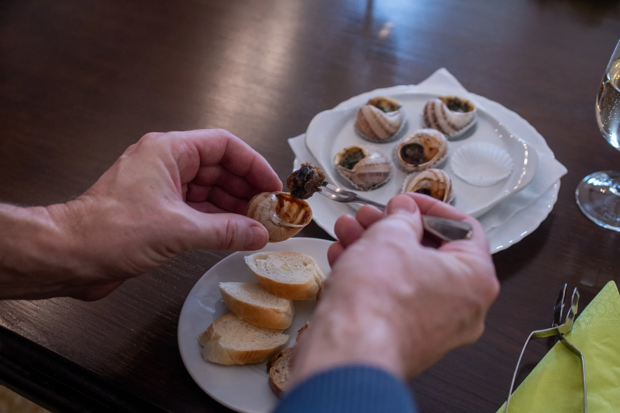 Exkurze na šnečí farmu včetně 5chodového degustačního menu s moravským vínem k tomu