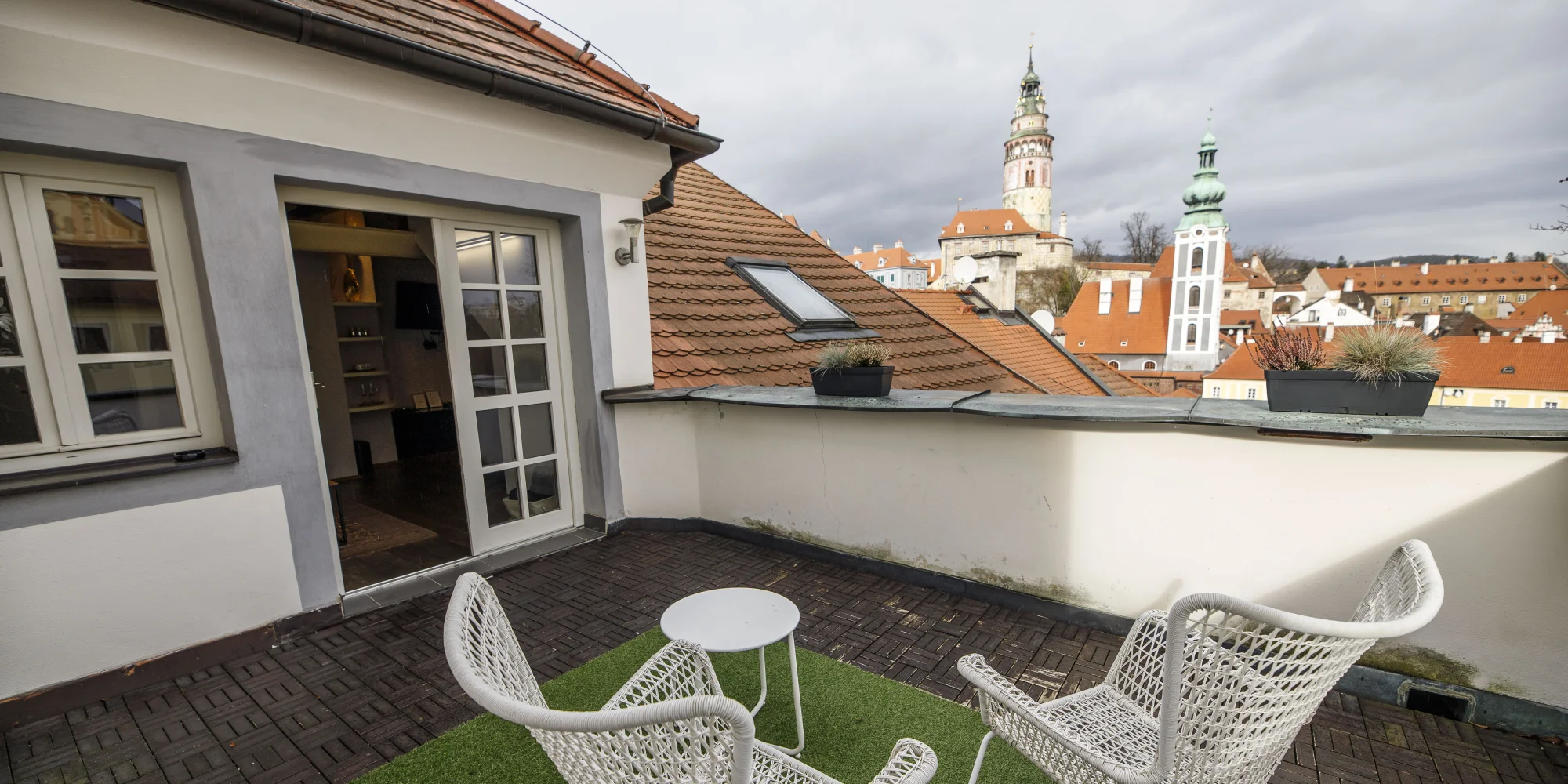 Romantický pobyt v centru Českého Krumlova se snídaněmi a proseccem