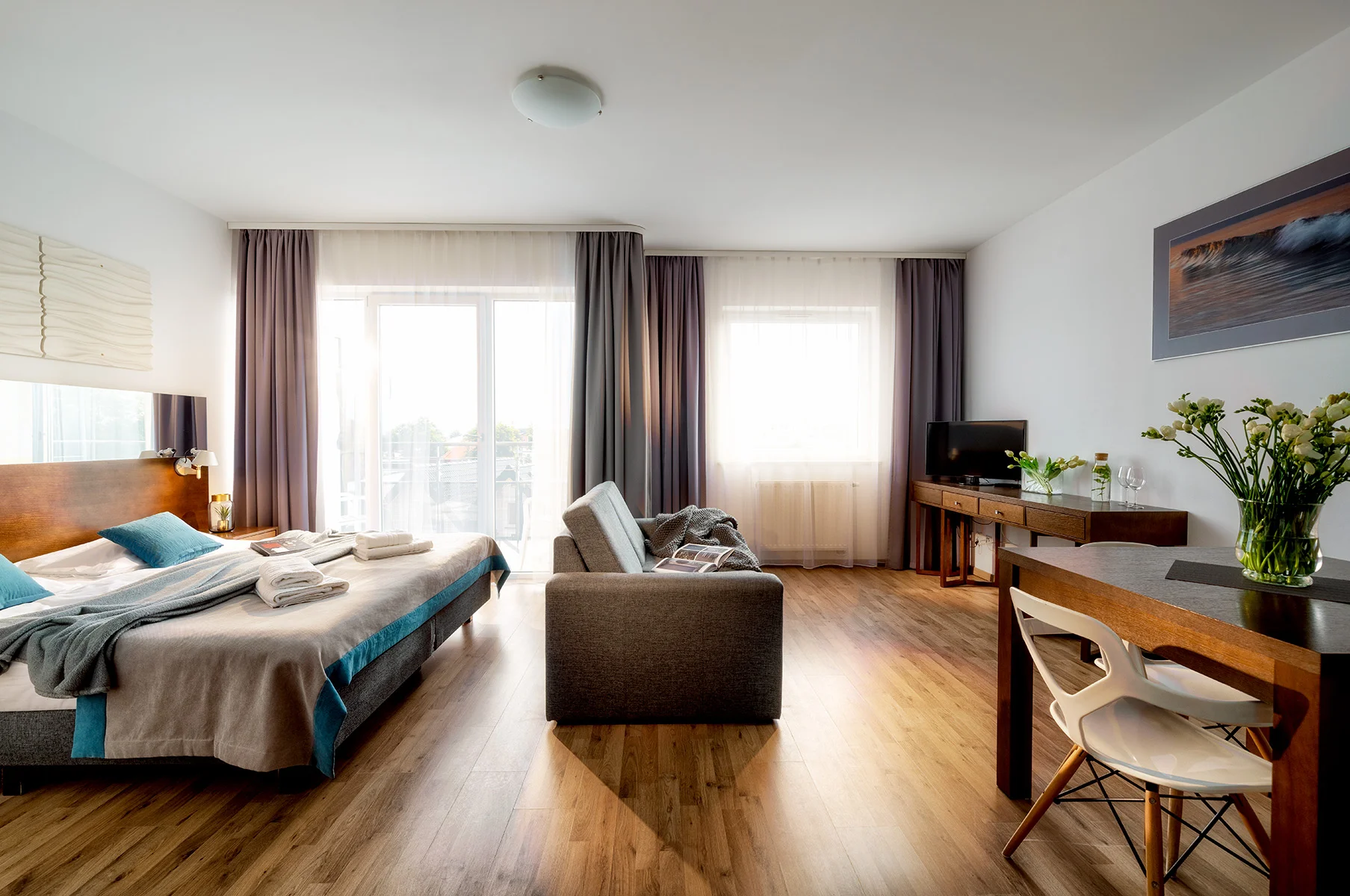 Moderní apartmány u Baltu: strava, neomezený wellness, skvělá herna i sleva do spa