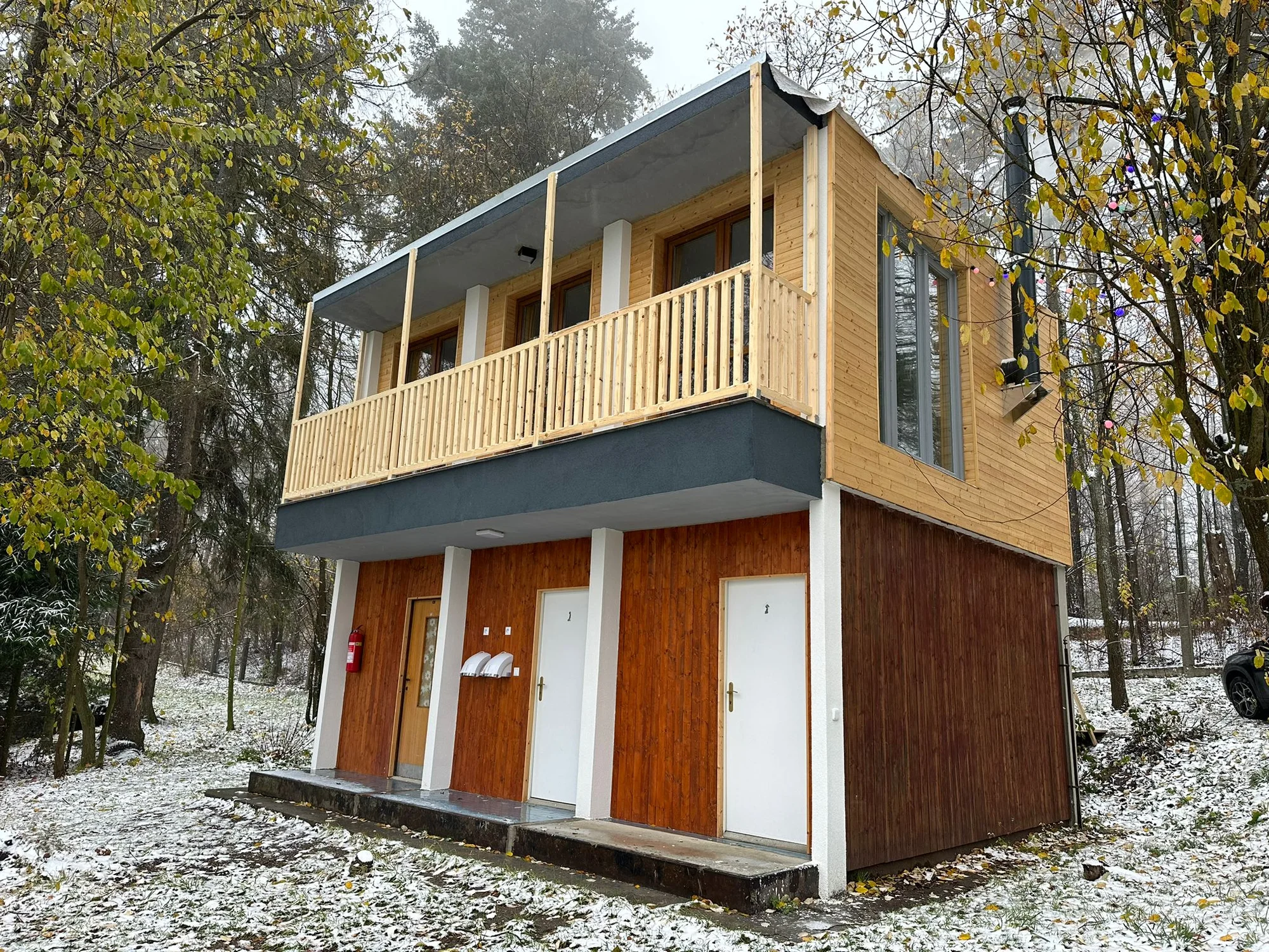 Pobyt na severní Moravě: vybavený tiny house s terasou, parkování zdarma