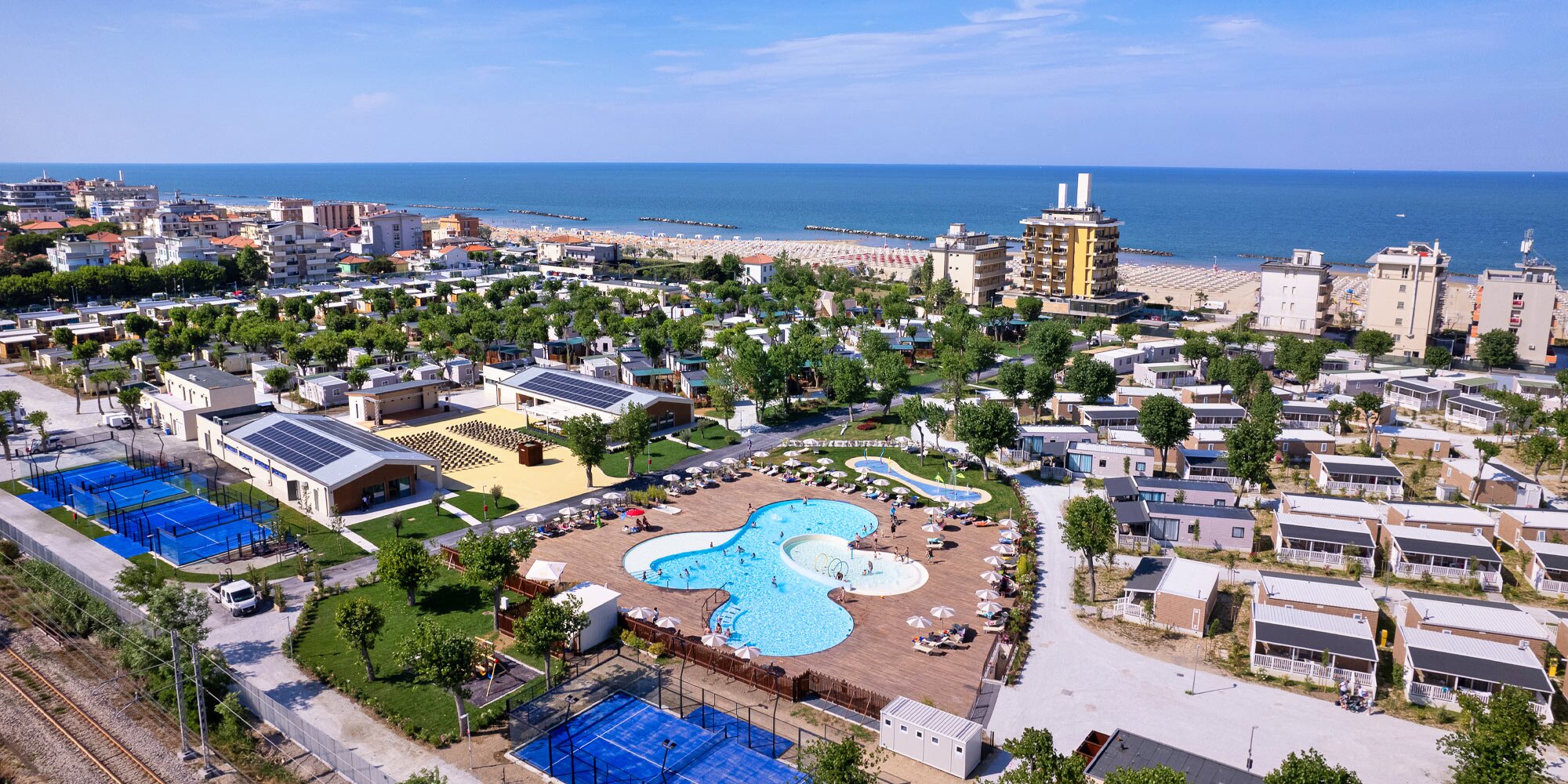 Last minute Rimini s rodinou: mobilní domky poblíž pláže, strava