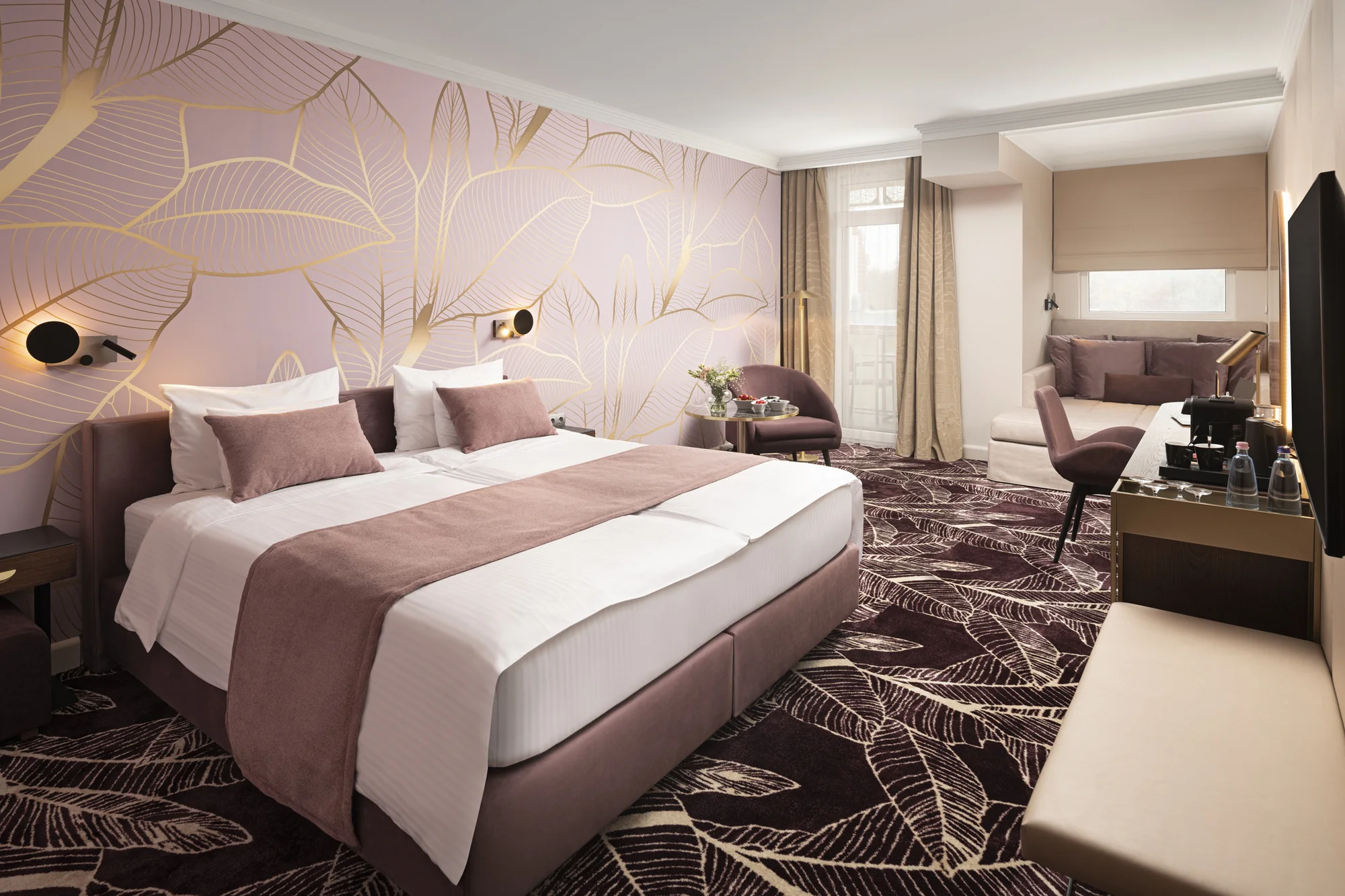5* luxus v Sárváru: neomezený wellness a 22 bazénů, pokoj s terasou a božská gastronomie