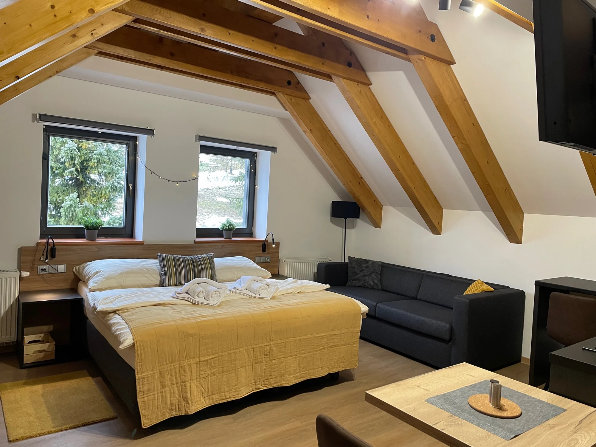 Apartmány ve Špindlerově Mlýně: sleva do Yellow Pointu, krásné a moderní vybavení