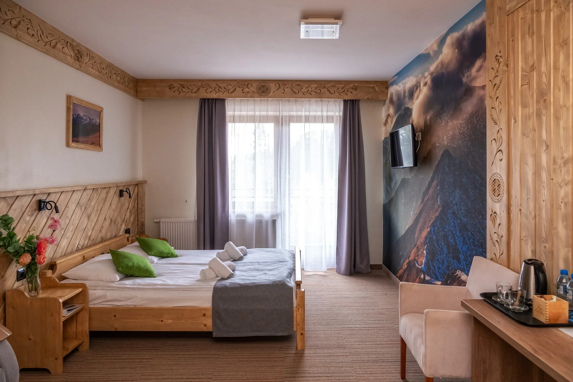 Hotel Eco Tatry v údolí Kościeliska v polských Tatrách: hodina ve wellness a snídaně