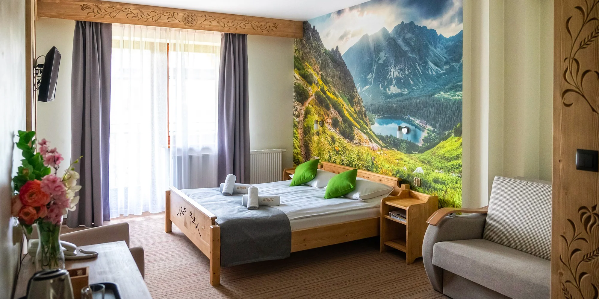 Hotel Eco Tatry v údolí Kościeliska v polských Tatrách: hodina ve wellness a snídaně