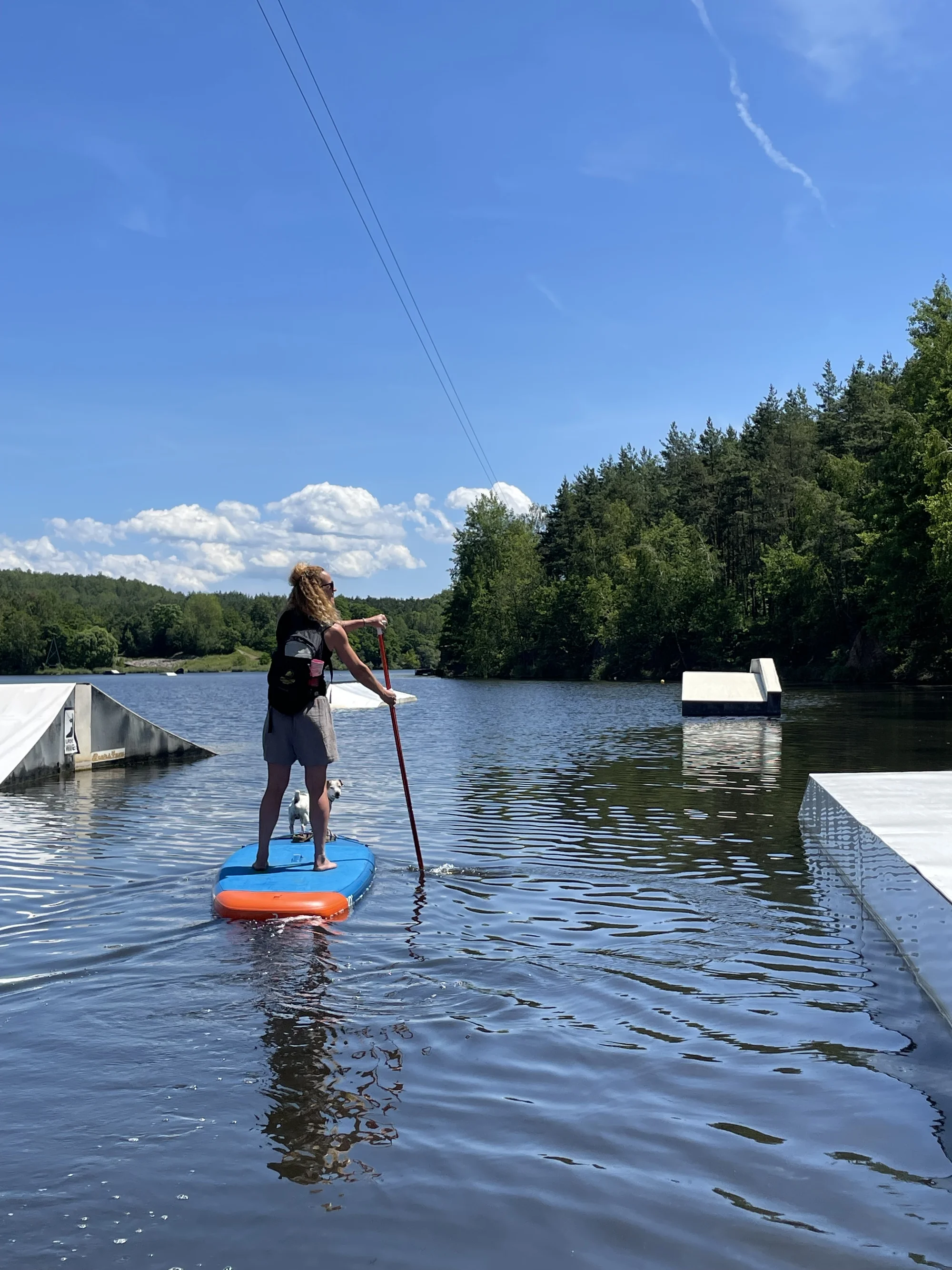 Zapůjčení paddleboardu vč. pádla na jezeře v Ejpovicích: 1 hod. i celý den