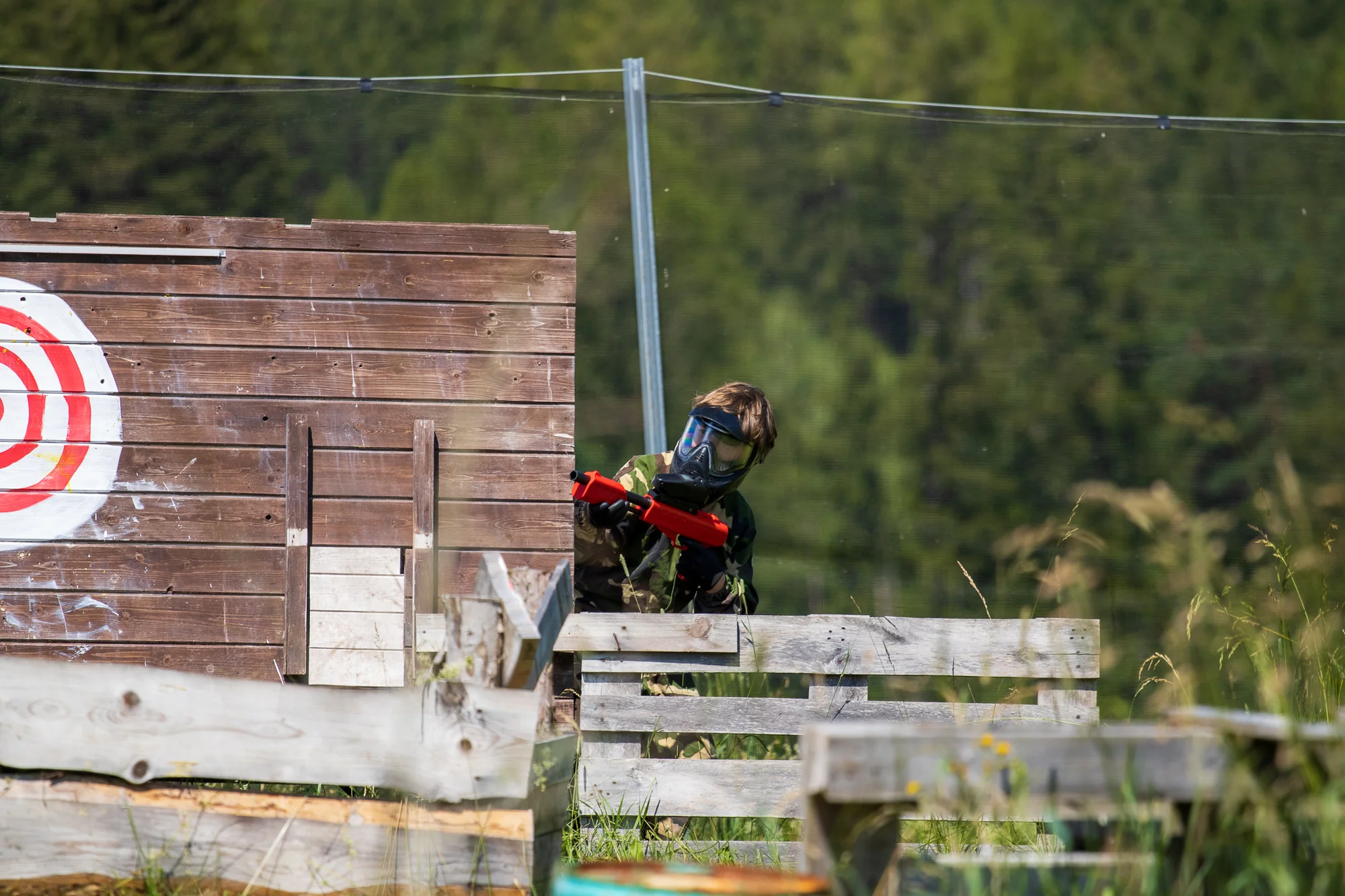 Paintball pro děti i dospělé: půjčení vybavení, 120min. hra a pro děti menší kuličky, které nebolí