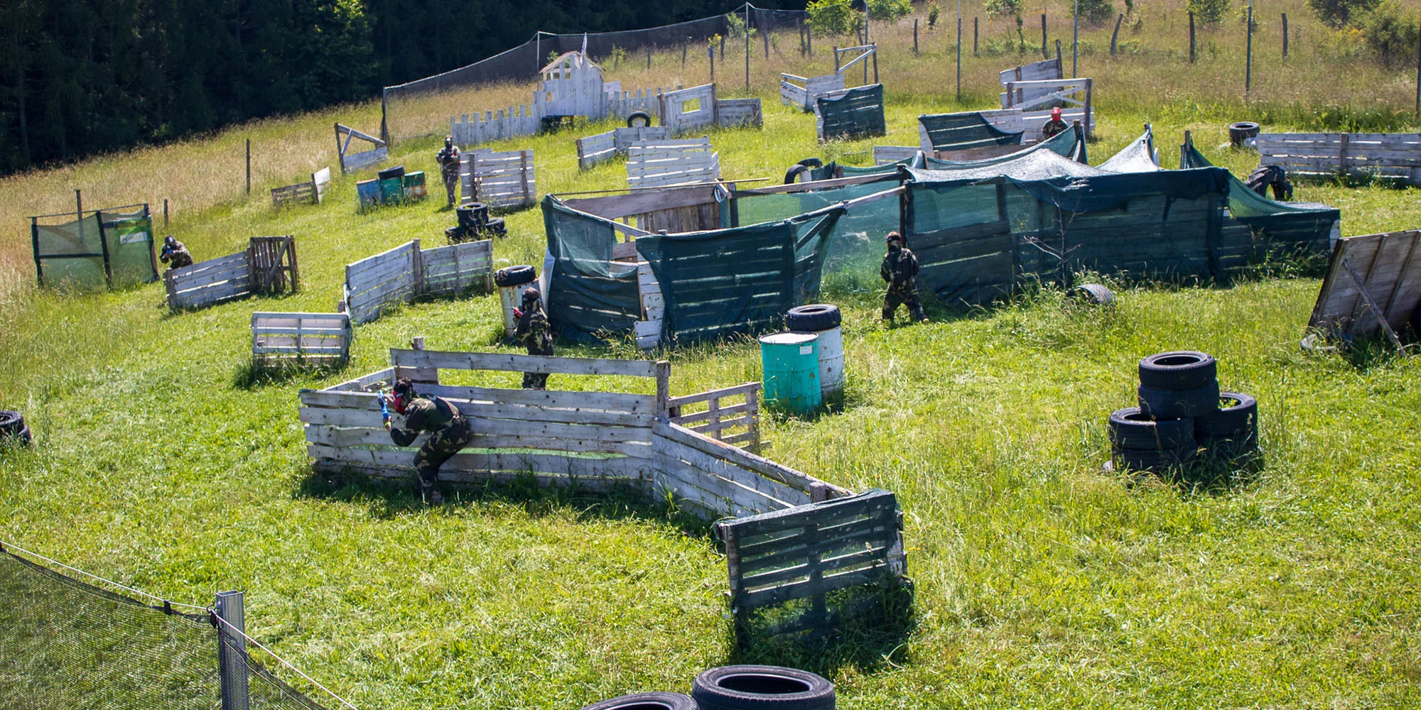 Paintball pro děti i dospělé: půjčení vybavení, 120min. hra a pro děti menší kuličky, které nebolí