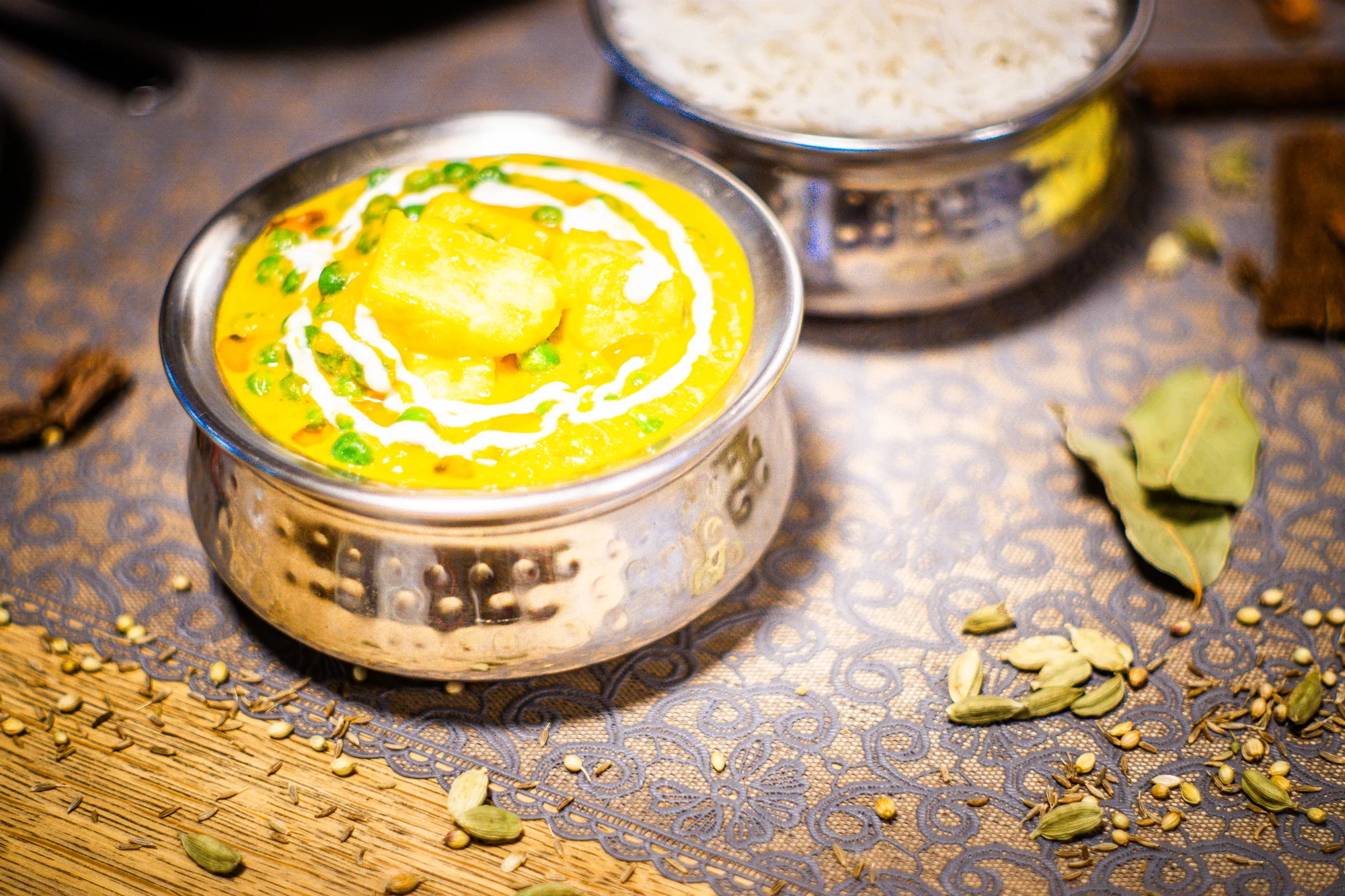 500–2 000 Kč na cokoliv v indické restauraci Pak Indian Masala