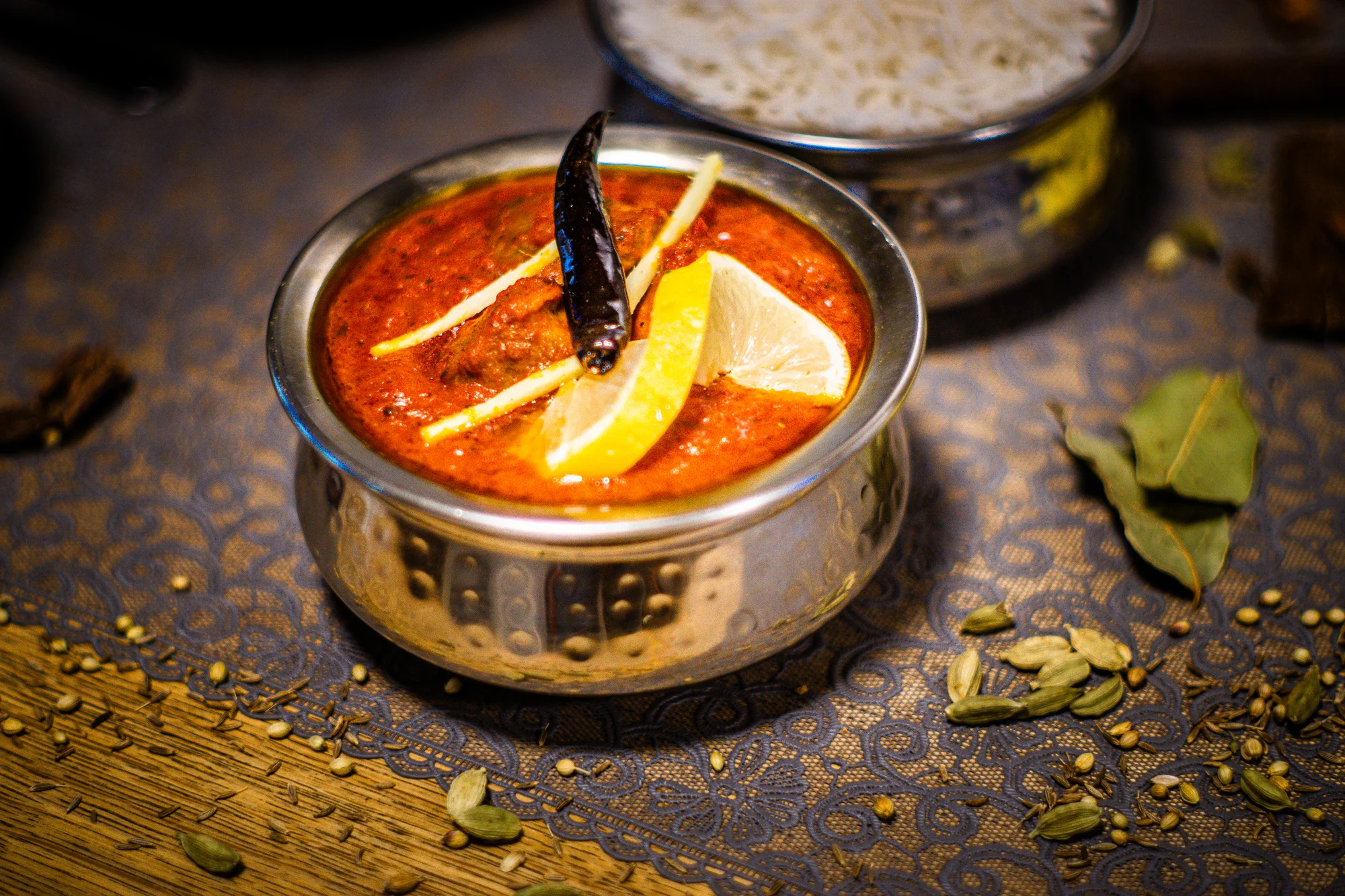 500–2 000 Kč na cokoliv v indické restauraci Pak Indian Masala