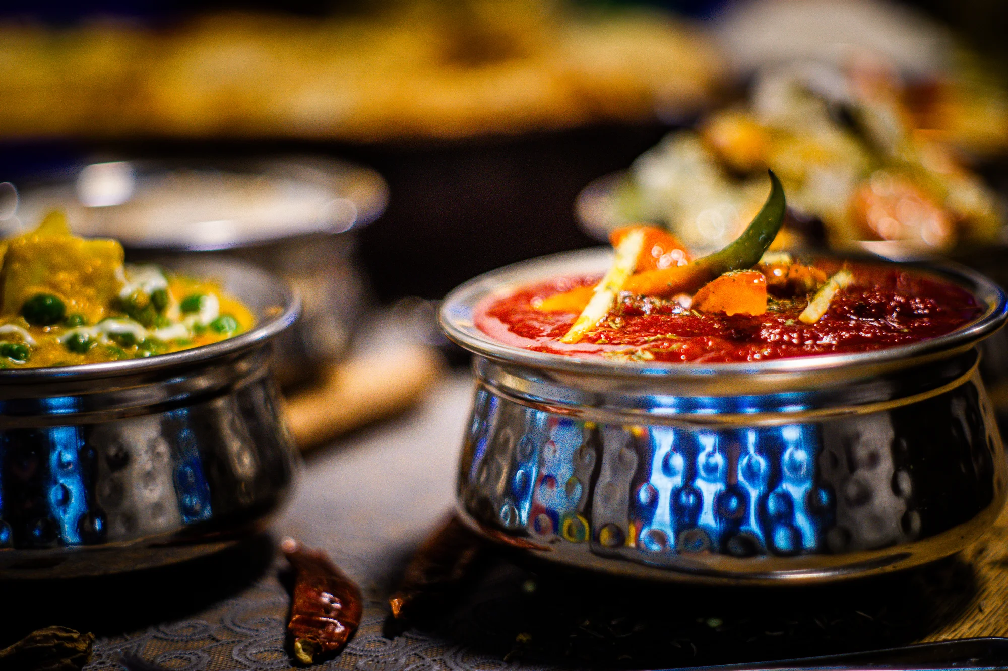500–2 000 Kč na cokoliv v indické restauraci Pak Indian Masala