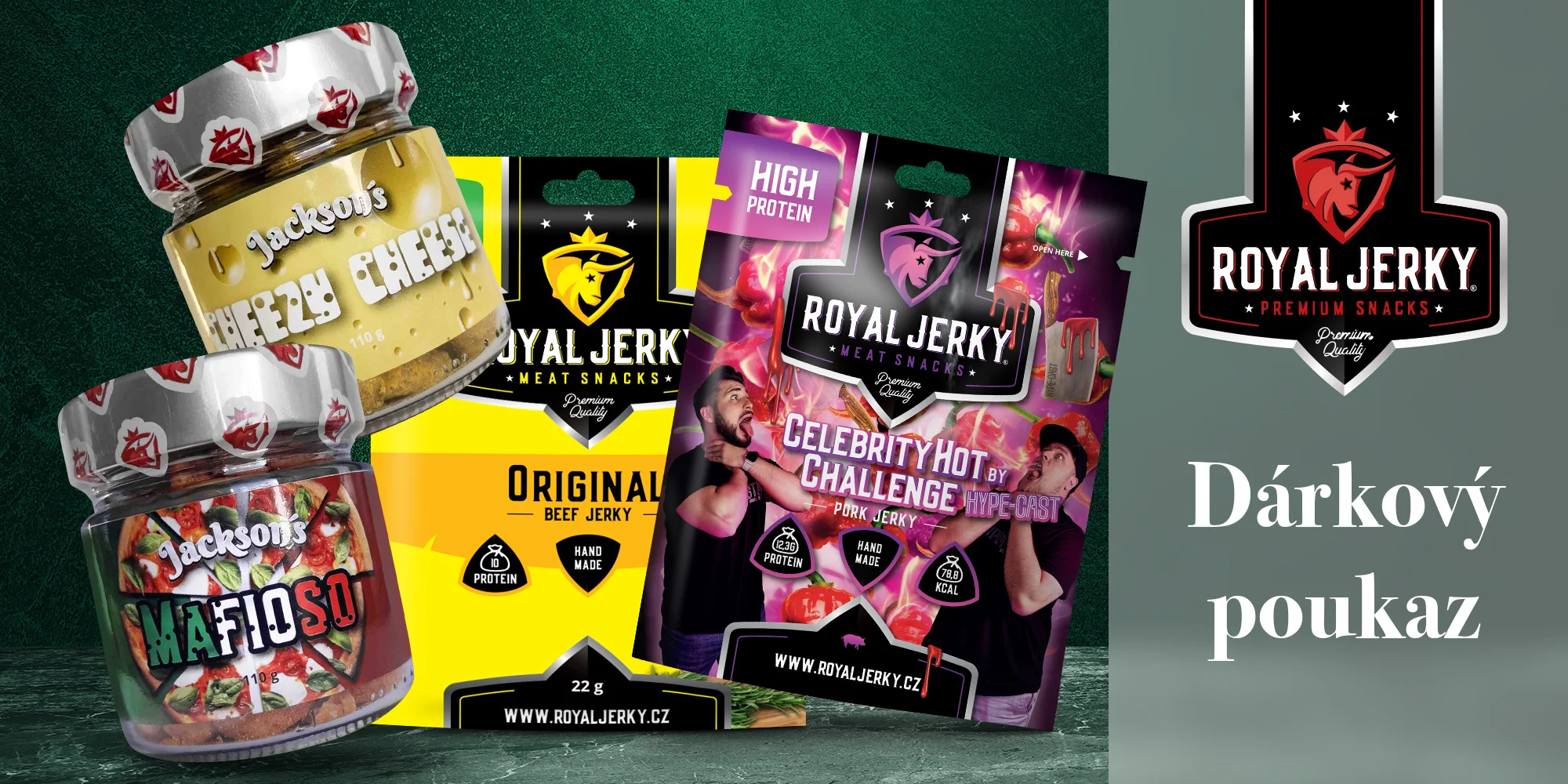 300–1 000 Kč na cokoliv v e-shopu royaljerky.cz