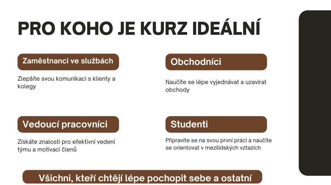 Večerní rozvojové online kurzy: typologie osobnosti nebo marketing pro začínající podnikatele