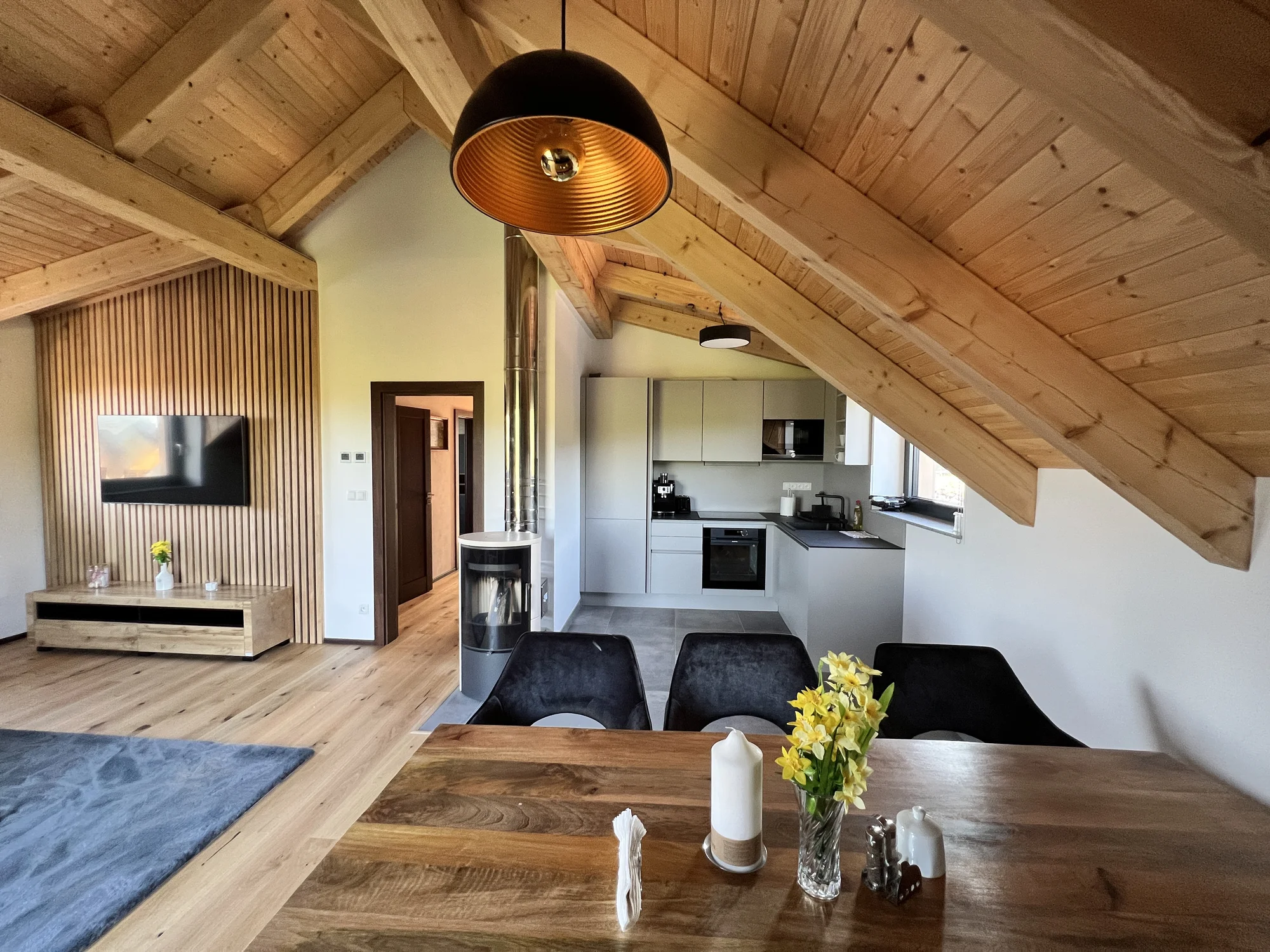 Dovolená v Krkonoších: luxusně vybavené apartmány až pro 8 osob se saunou