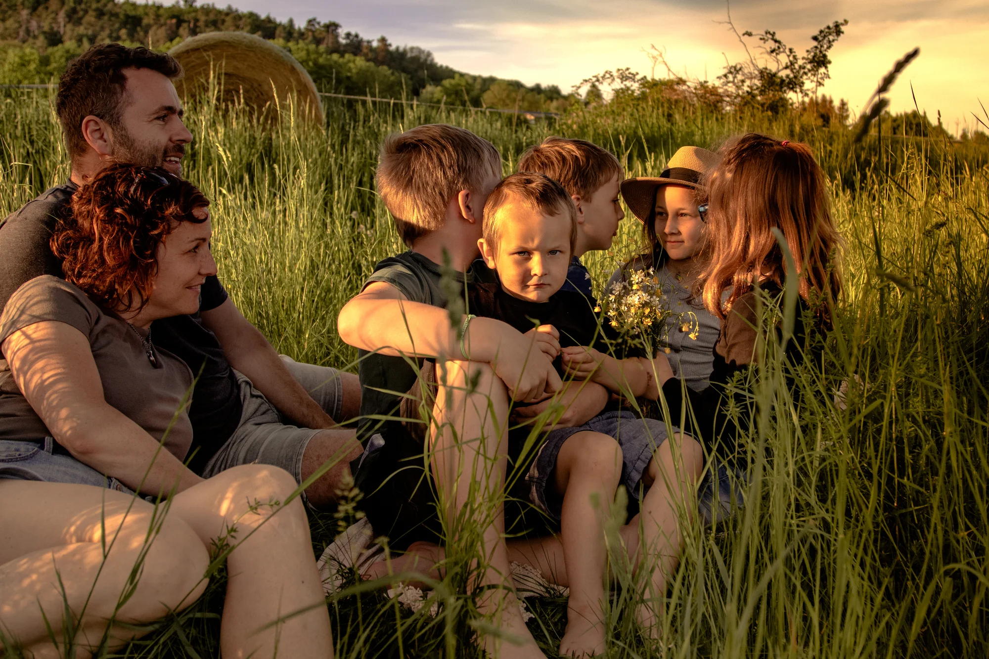 Venkovní rodinné nebo párové focení: 4–15 upravených fotek