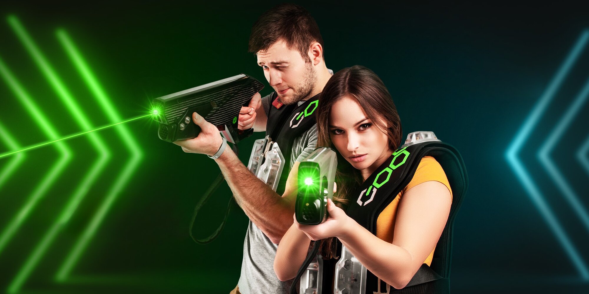 Vstup na nově otevřenou laser game pro 1–10 osob