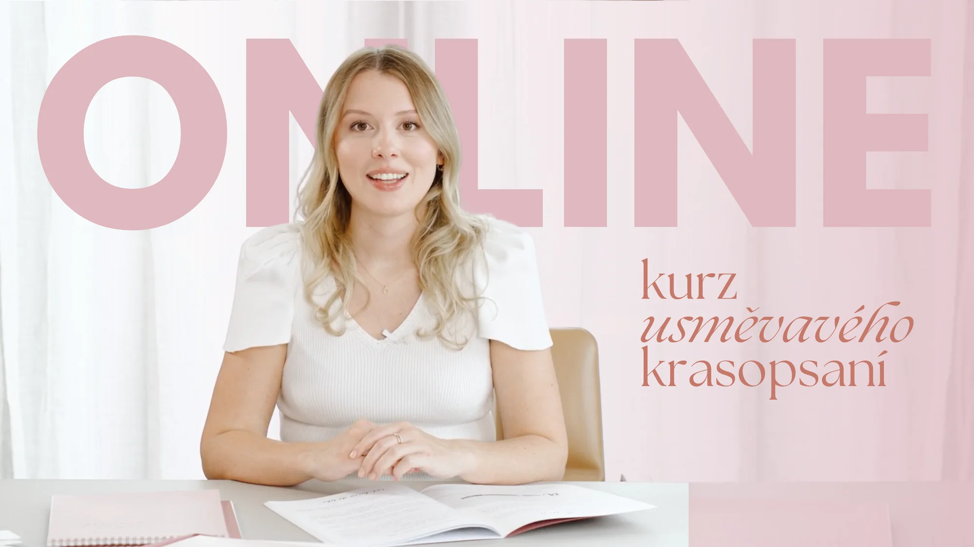 Online kurz usměvavého krasopsaní i se cvičebnicí a fixem