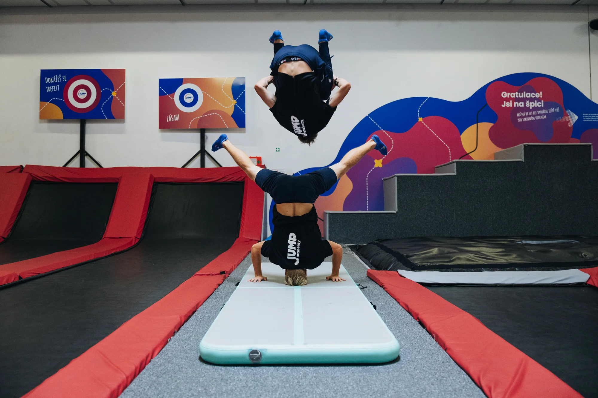 Vstupy nebo permanentky do Jump Academy Olomouc: trampolíny, parkour zóna i 9D kino