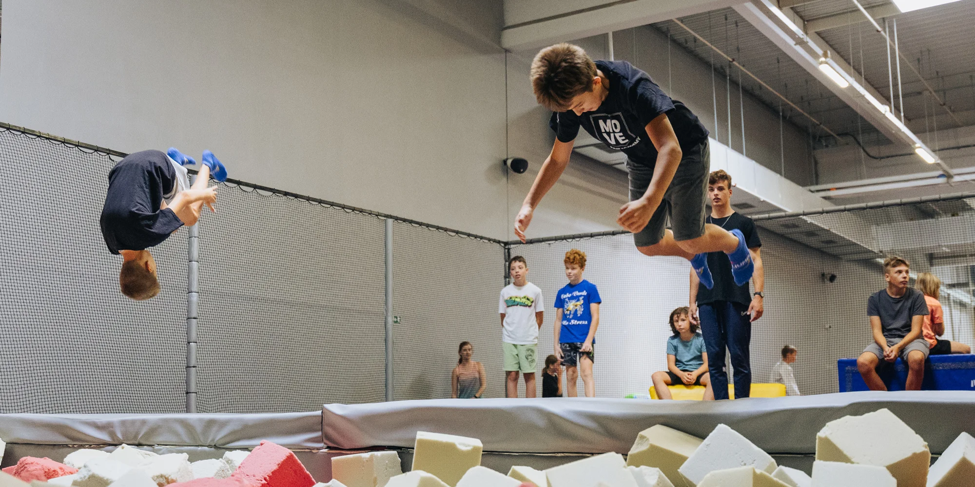 Vstupy nebo permanentky do Jump Academy Olomouc: trampolíny, parkour zóna i 9D kino