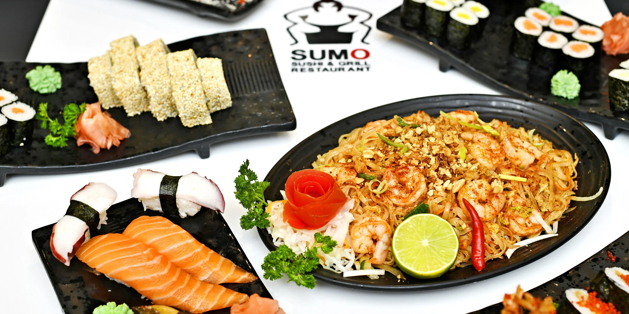Running sushi v OC Šestka: až 2 hodiny neomezené konzumace v Sumo Sushi & Grill Restaurant
