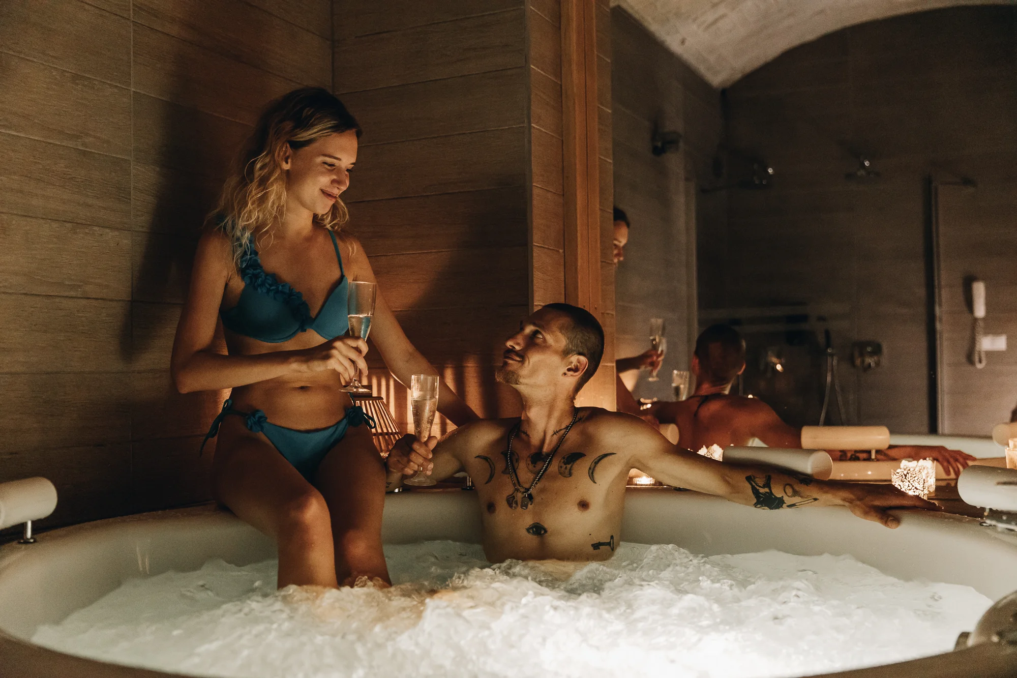 Relaxační balíčky s masáží, privátní koupelí a vstupem do wellness