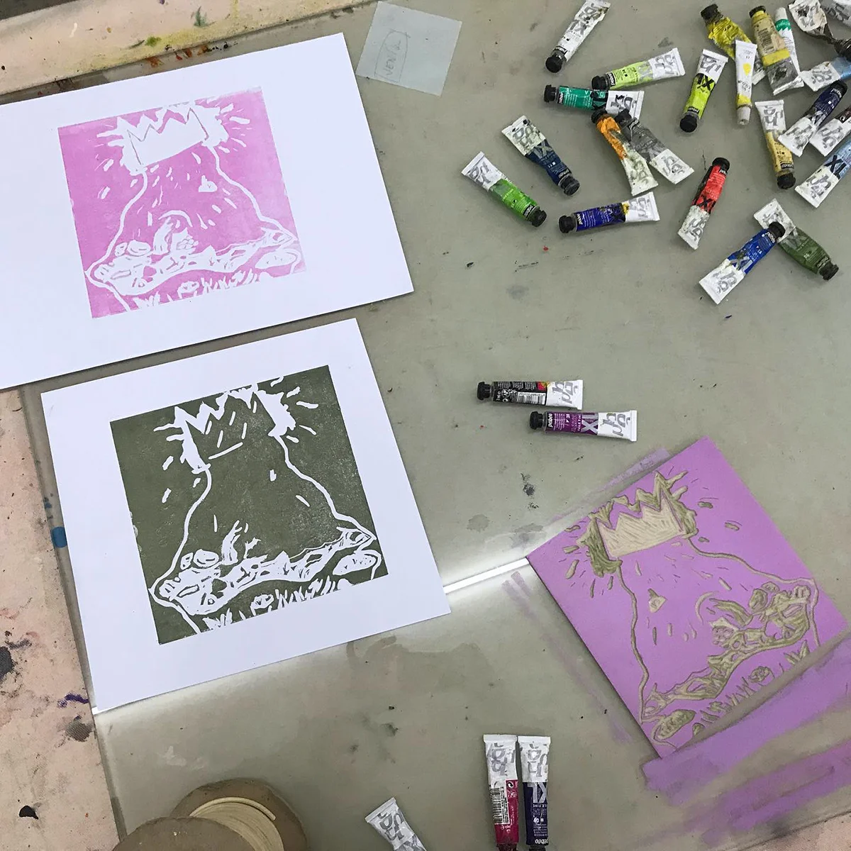 Výtvarný kurz v grafické dílně: linoryt pro 1–2 osoby