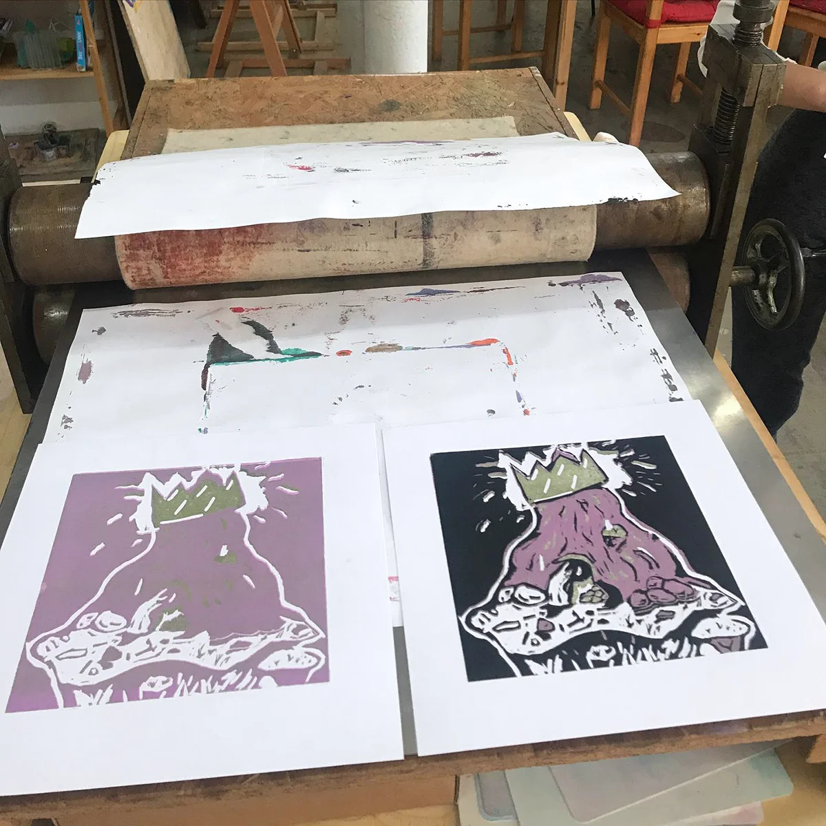 Výtvarný kurz v grafické dílně: linoryt pro 1–2 osoby