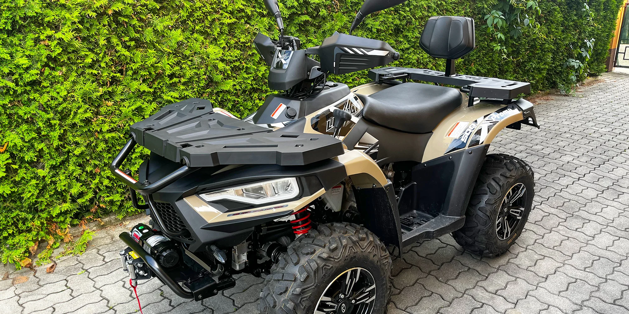 Půjčení čtyřkolky Linhai 500 Pro max pro 1–2 osoby: na den, víkend i celý týden