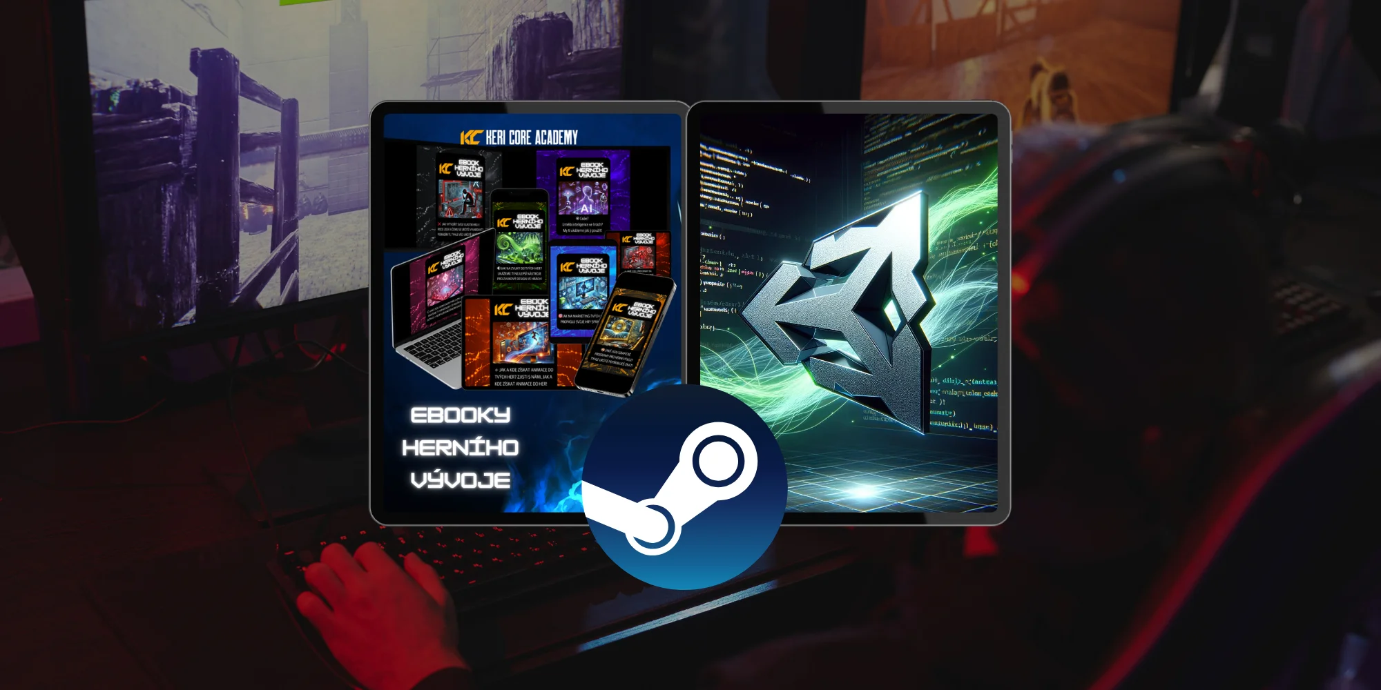 Online kurz práce v grafickém softwaru Blender pro 3D grafiku, Unity Engine pro tvorbu her i kurz zaměřený na AI nástroje