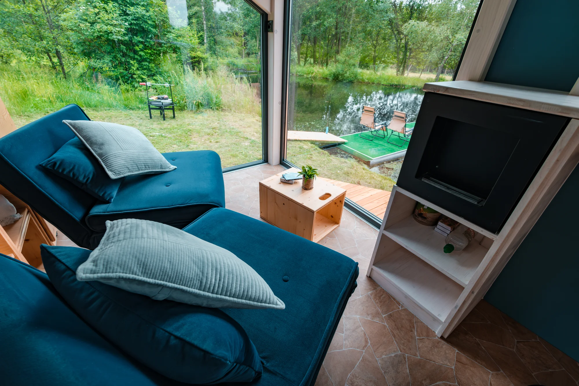 Tiny House Česílko: skvělá poloha blízko Lipna, vlastní sauna i terasa s výhledem