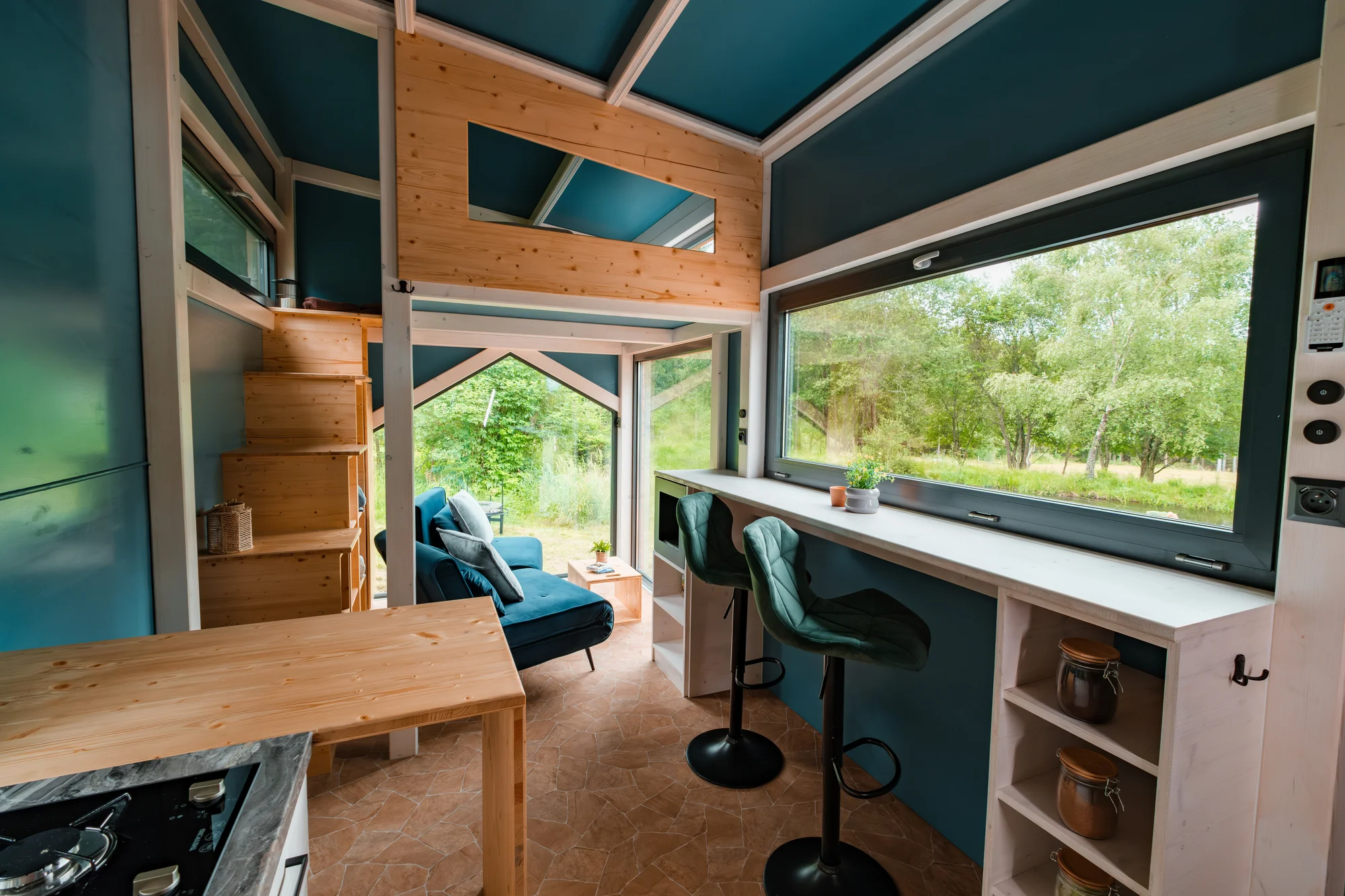 Tiny House Česílko: skvělá poloha blízko Lipna, vlastní sauna i terasa s výhledem