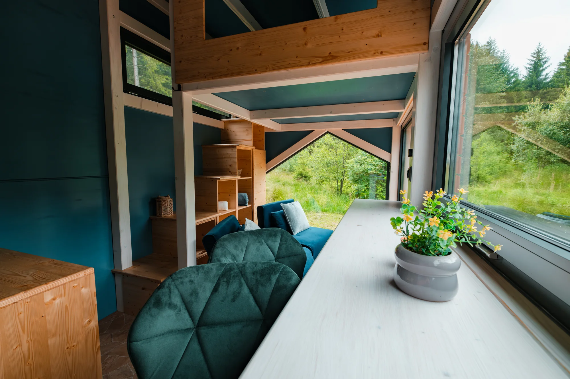 Tiny House Česílko: skvělá poloha blízko Lipna, vlastní sauna i terasa s výhledem