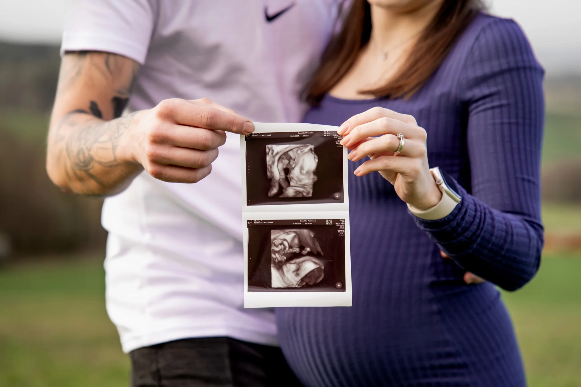 Párové nebo rodinné focení v přírodě: 8-12 fotografií