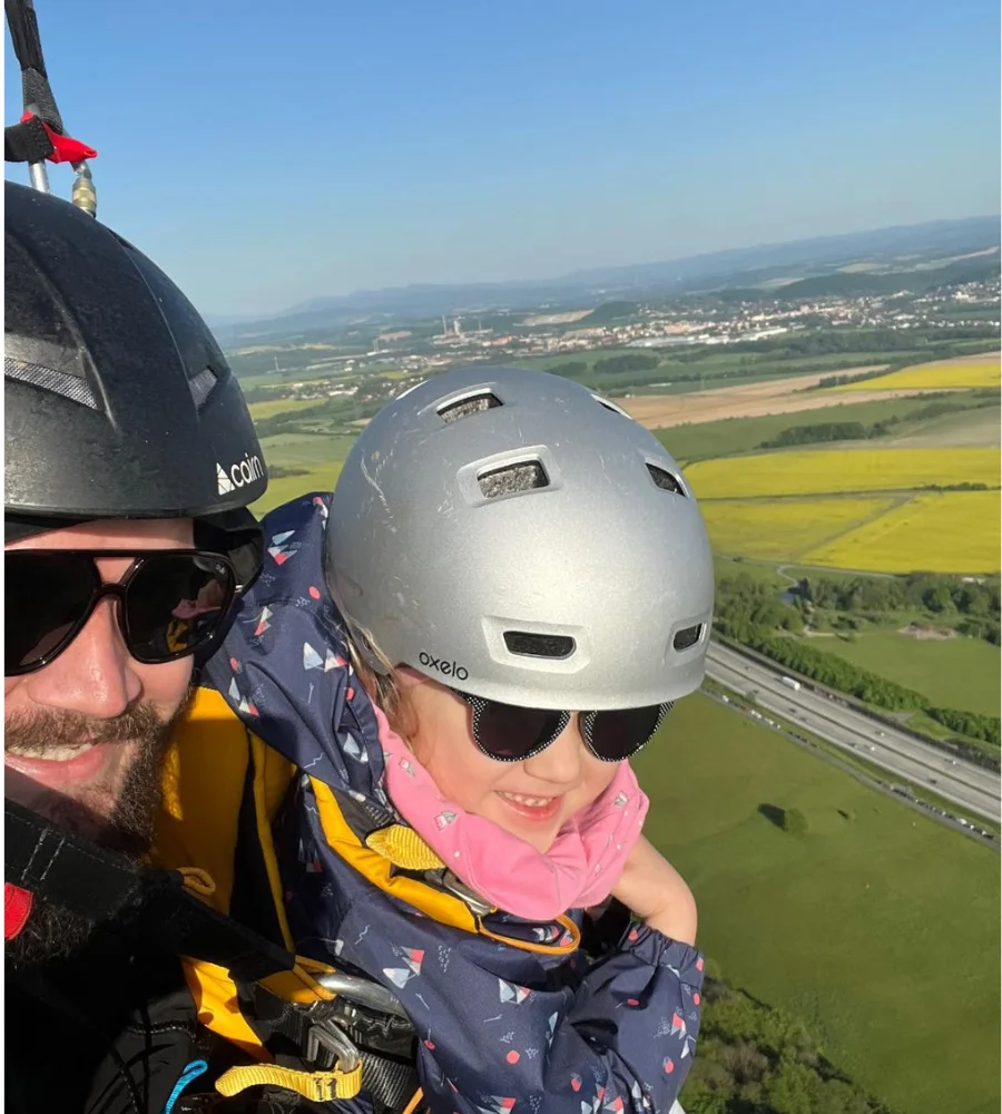 Vyhlídkový či seznamovací let na paraglidingovém křídle pro 1 osobu